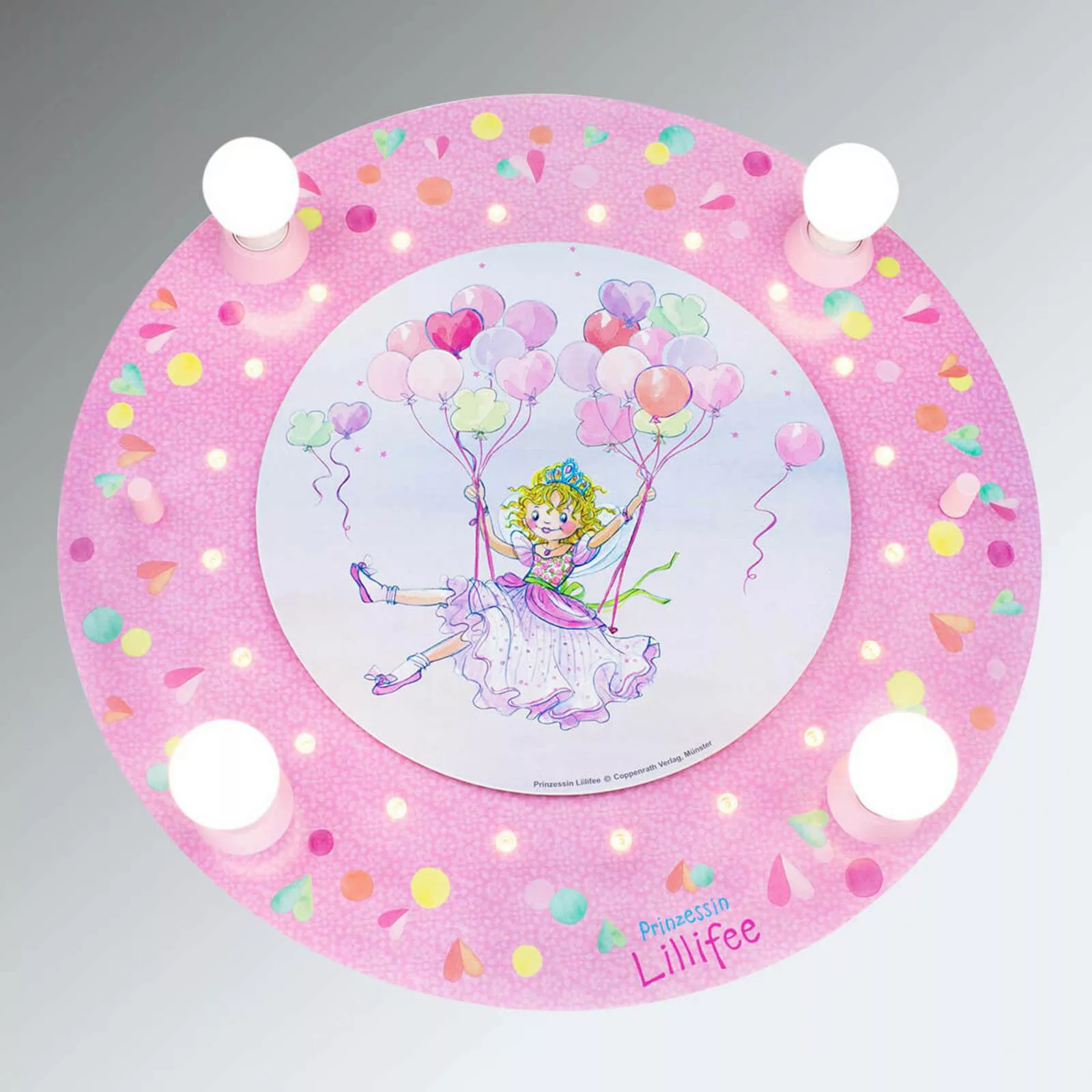 Deckenleuchte Prinzessin Lillifee mit LEDs rund günstig online kaufen