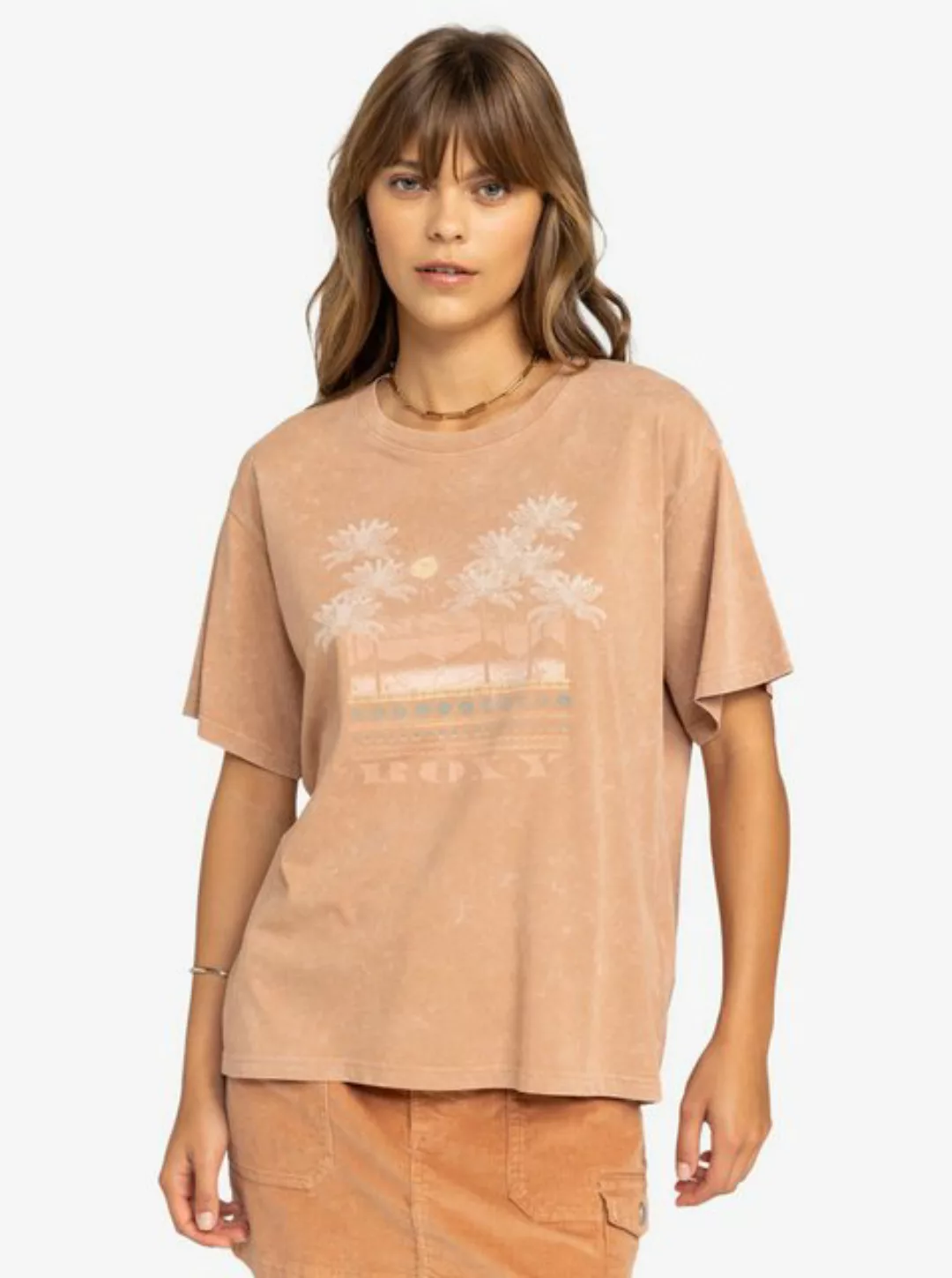 Roxy T-Shirt Roxy T-Shirt Moonlight Sunset Camel XS günstig online kaufen