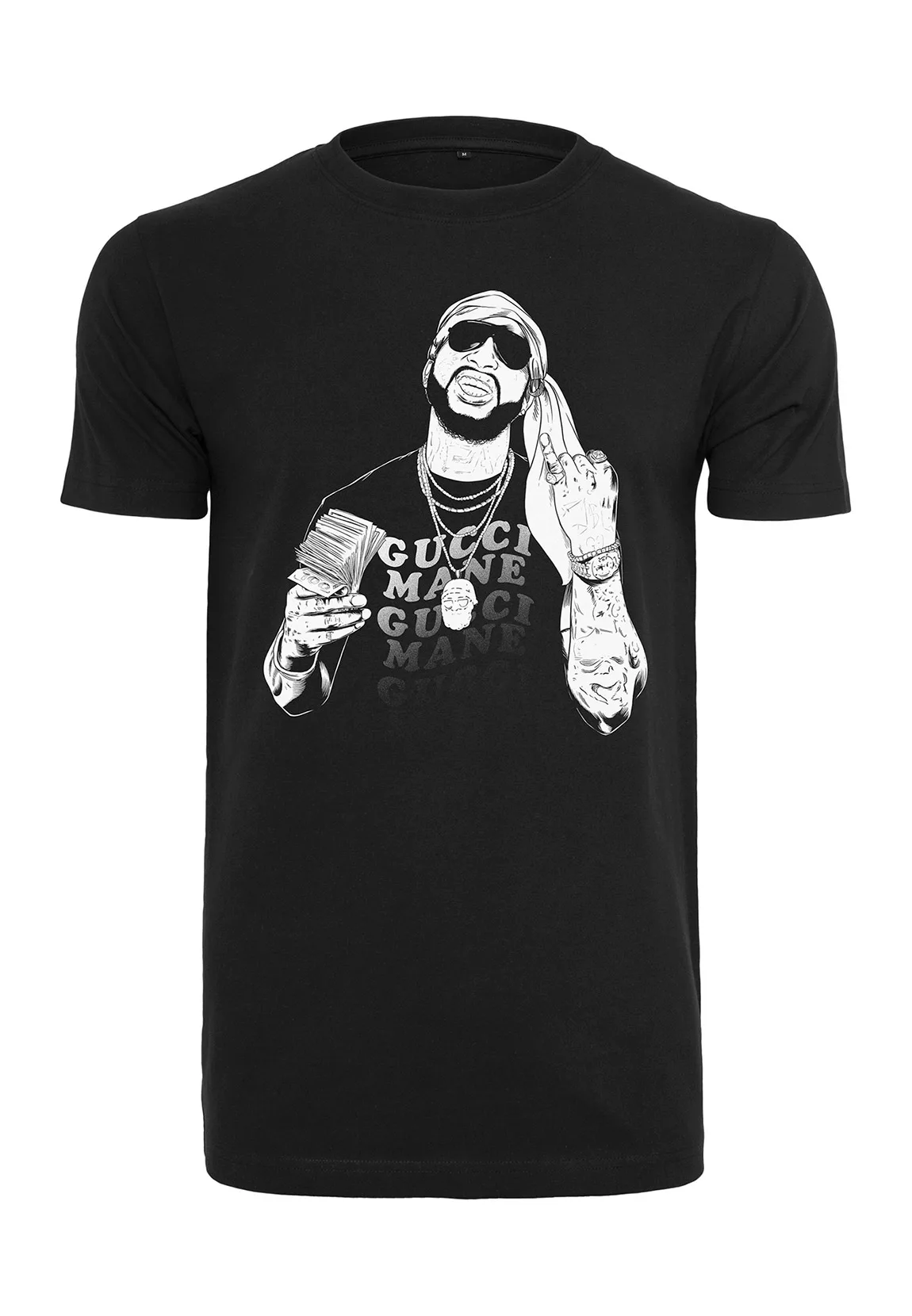 Merchcode Kurzarmshirt "Merchcode Herren Gucci Mane Pinkies Up Tee" günstig online kaufen