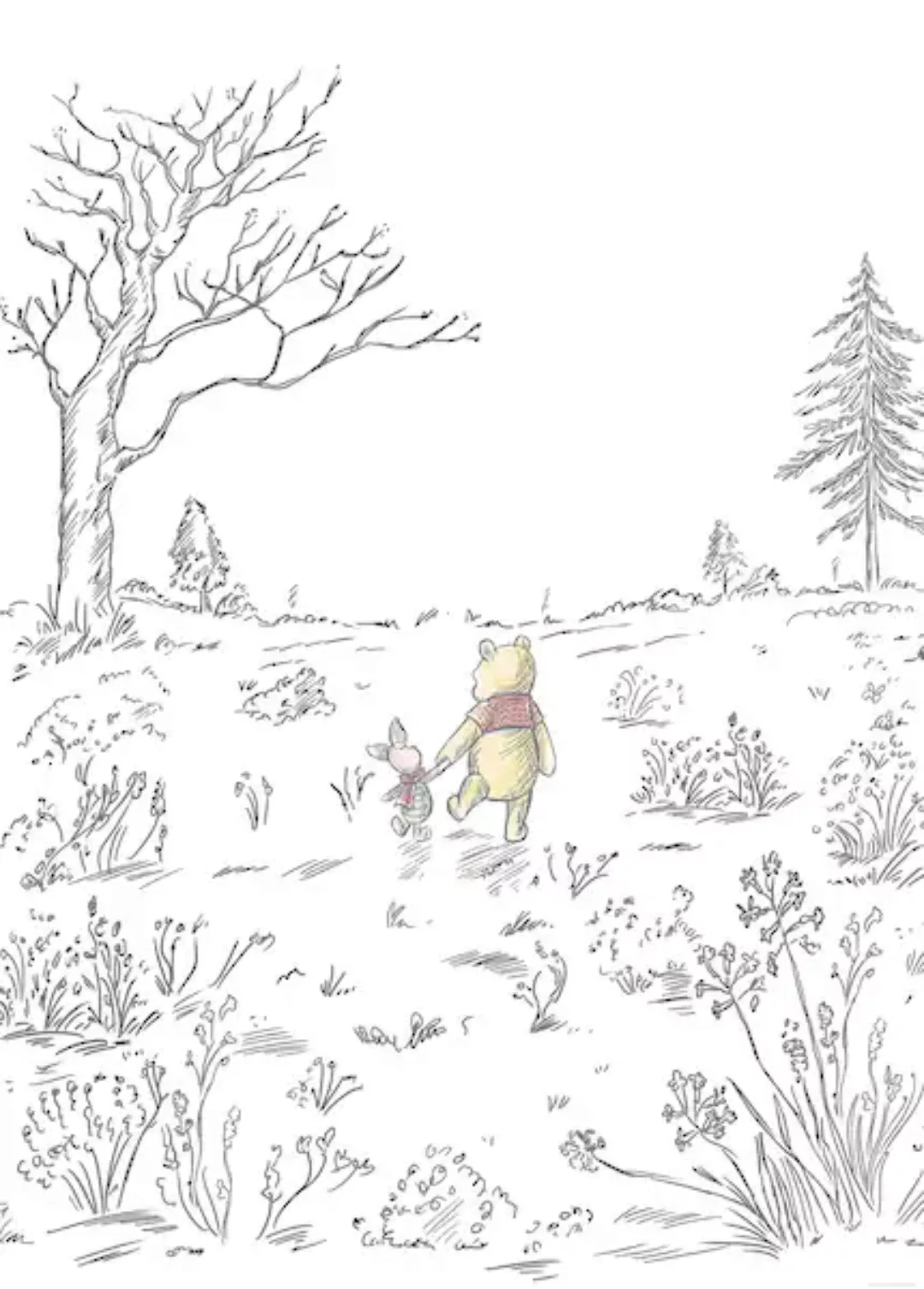 Komar Vliestapete »Digitaldruck Vlies - Winnie the Pooh Walk - Größe 200 x günstig online kaufen