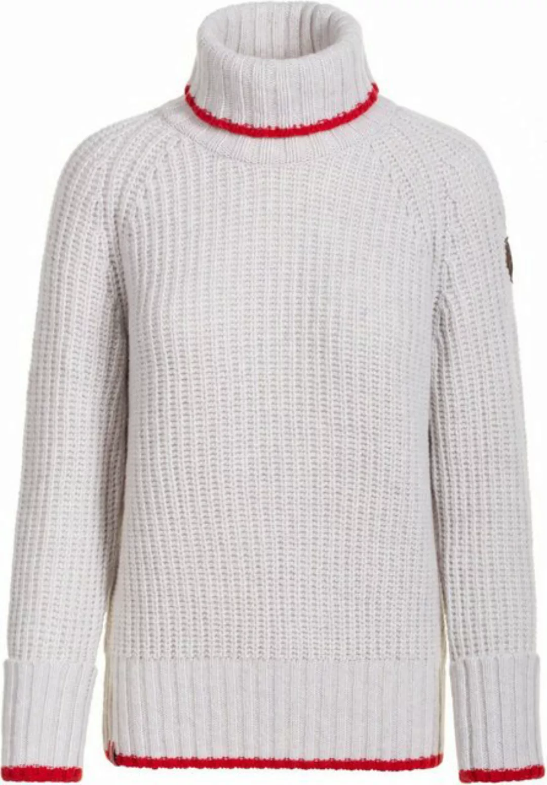 Almgwand Strickpullover PFAFFENHOFENERALM 19-06 GRAU-ROT günstig online kaufen