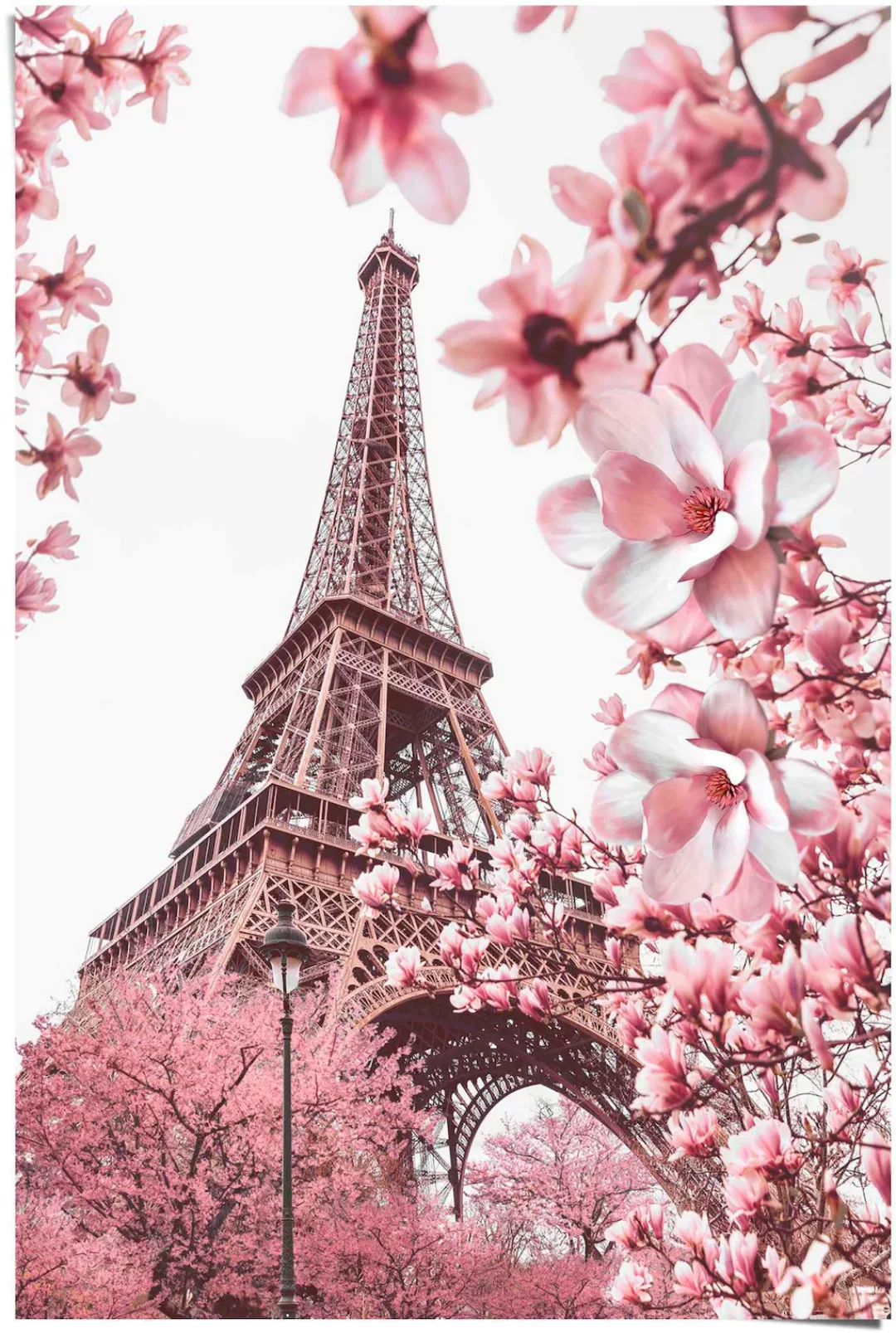 Reinders Poster "Paris in Rosa" günstig online kaufen