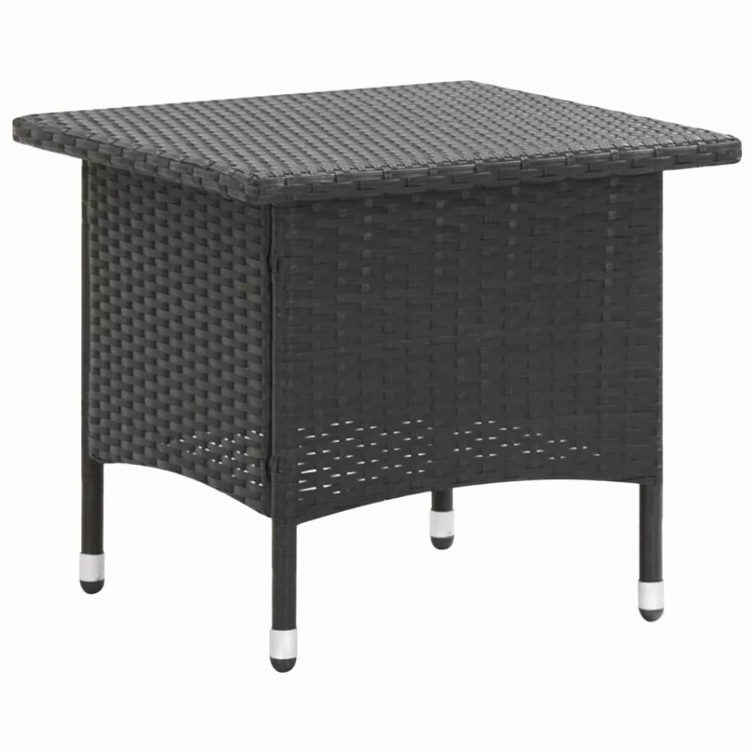 vidaXL Gartentisch Beistelltisch Schwarz 50x50x47 cm günstig online kaufen