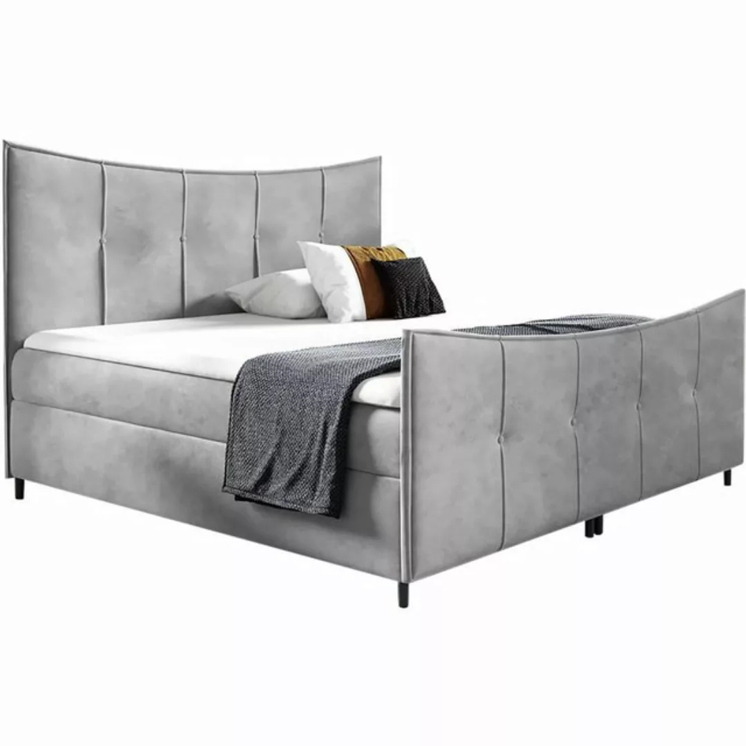 Beautysofa Boxspringbett BERGO LUX Die Lieferung beinhaltet die Lieferung i günstig online kaufen