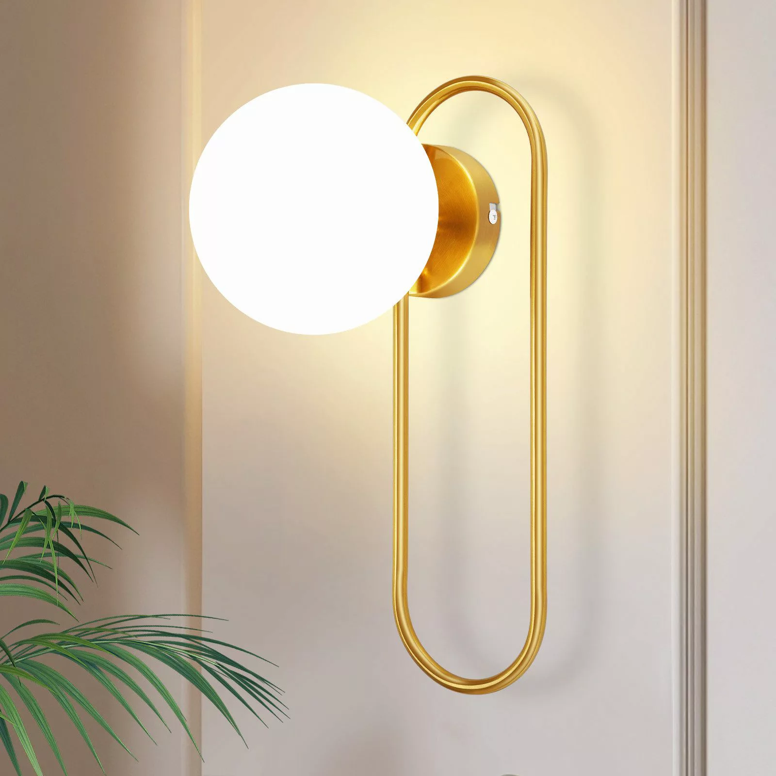 ZMH Wandleuchte Innen Glas Wandlampe Schlafzimmer günstig online kaufen