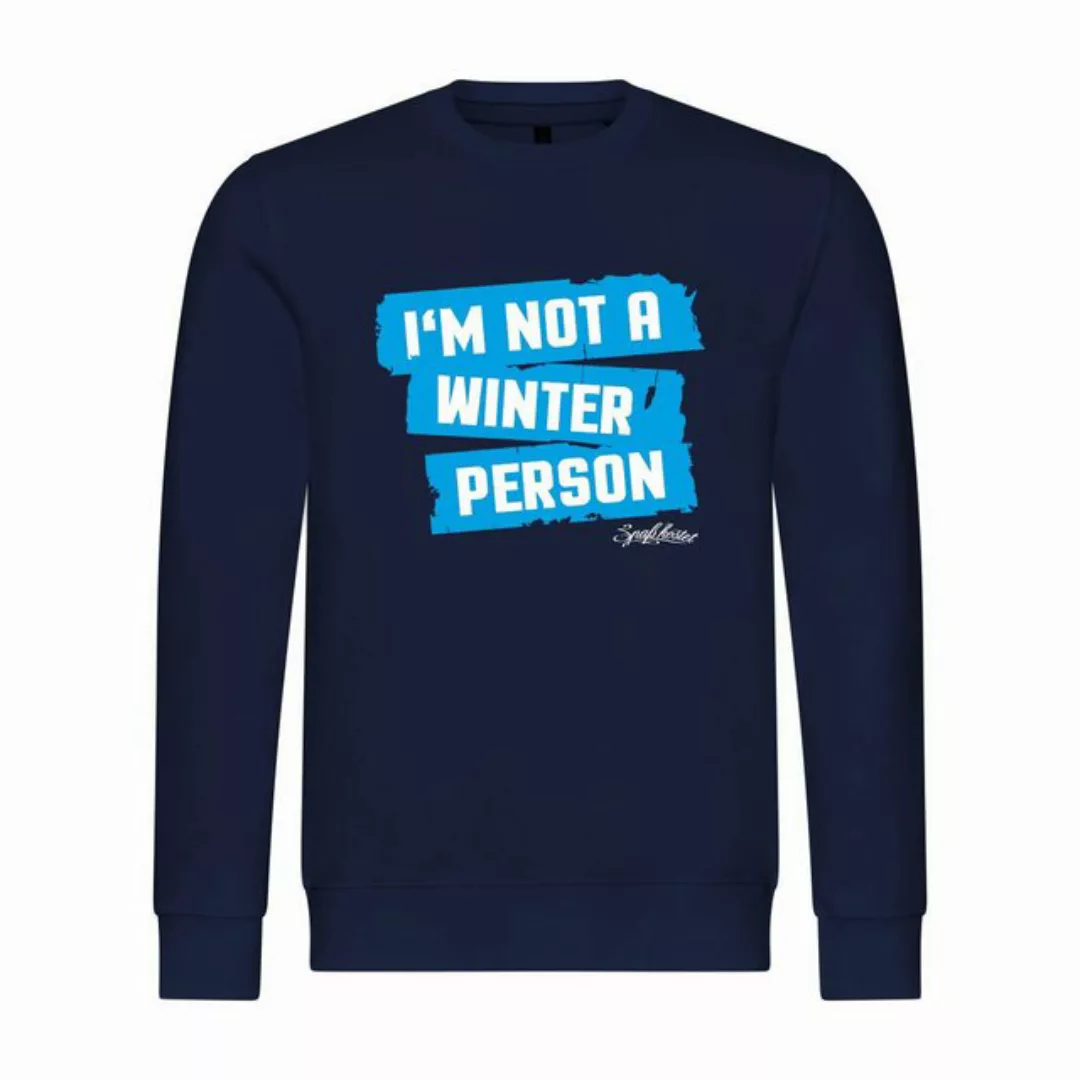 deinshirt Rundhalspullover Herren Pullover Im not a winter person Mit Print günstig online kaufen