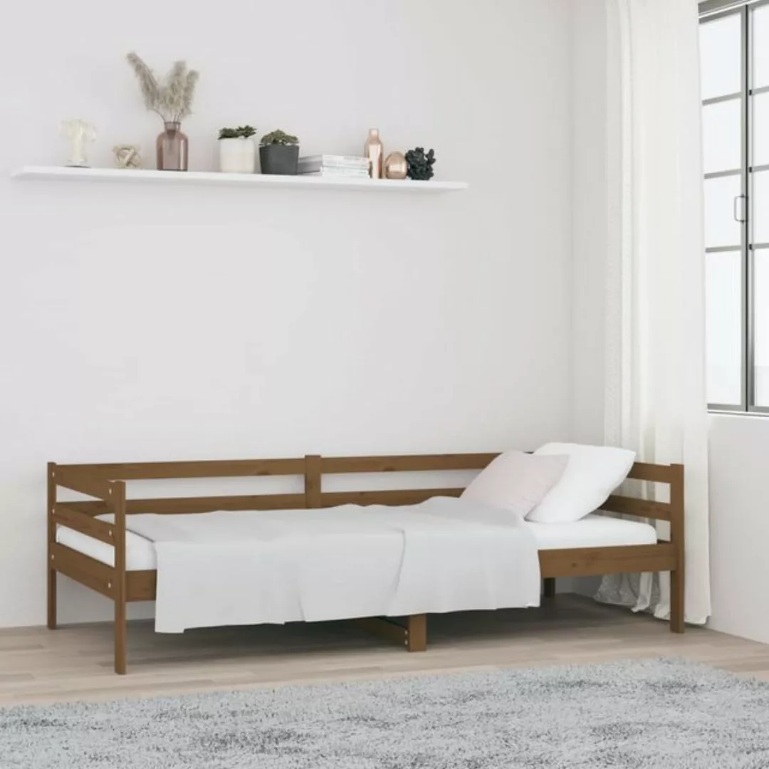 vidaXL Bett Tagesbett Honigbraun 90x190 cm Massivholz Kiefer günstig online kaufen