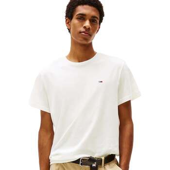 Tommy Jeans  T-Shirt Cotton Basic T-Shirt Ecru günstig online kaufen