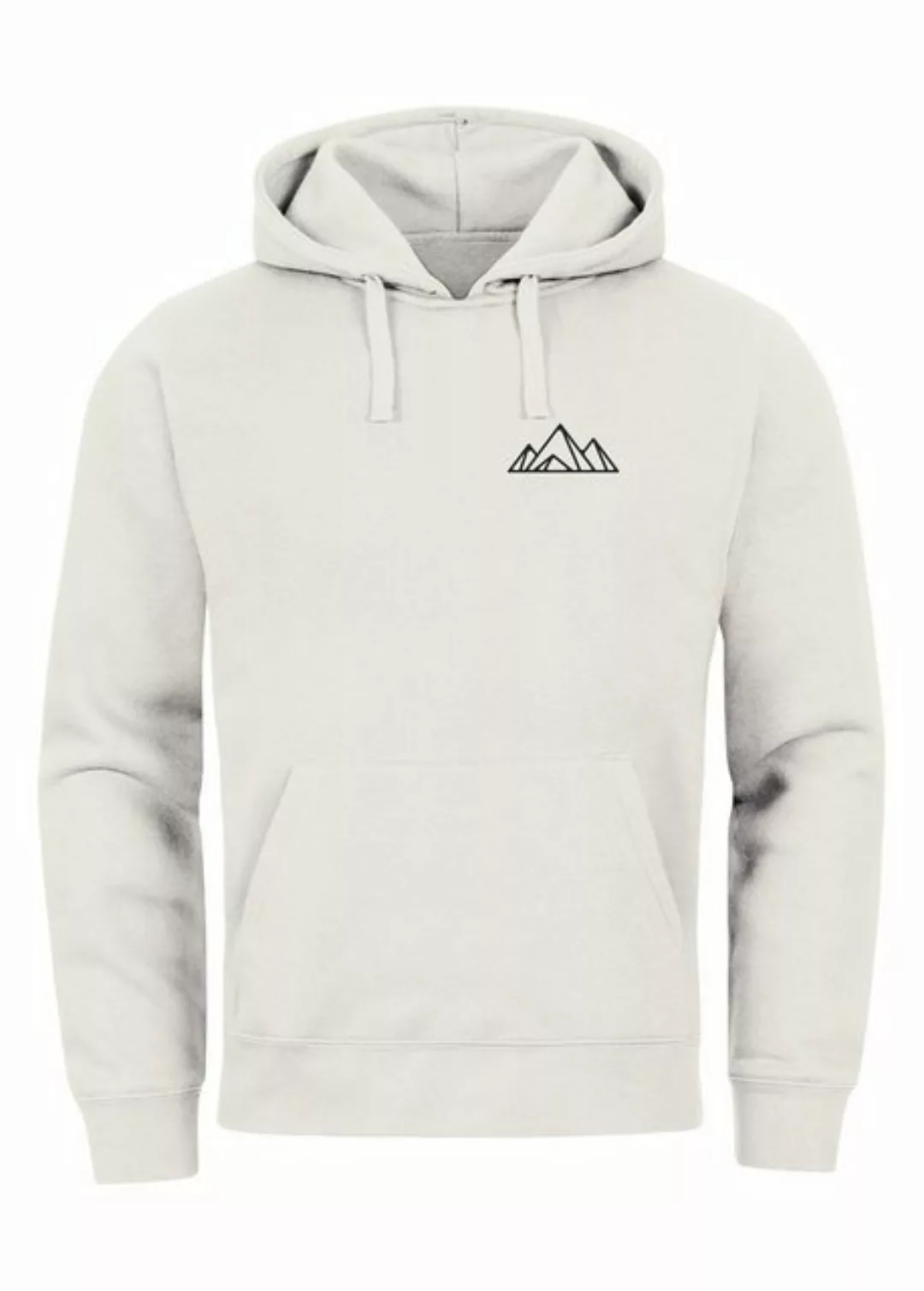 Neverless Hoodie Hoodie Herren Polygon Print Wandern Berg-Motiv Geometric K günstig online kaufen