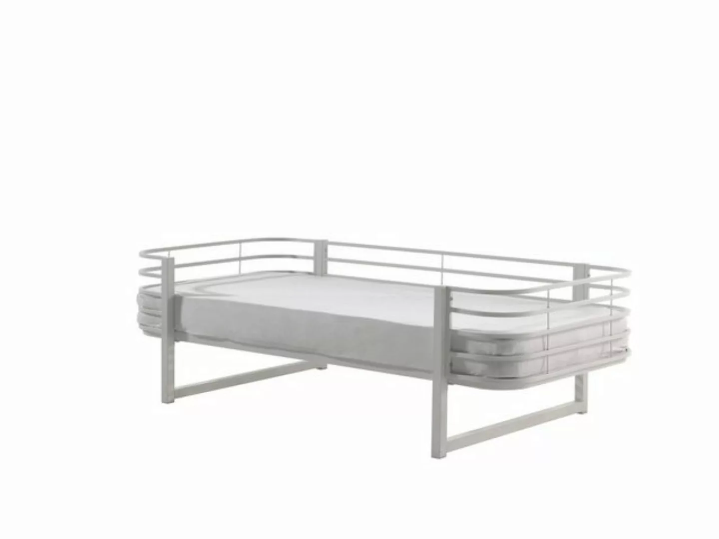 möbelando Einzelbett OSCAR, aus Metall in Weiß. Abmessungen (BxHxT) 206x62, günstig online kaufen