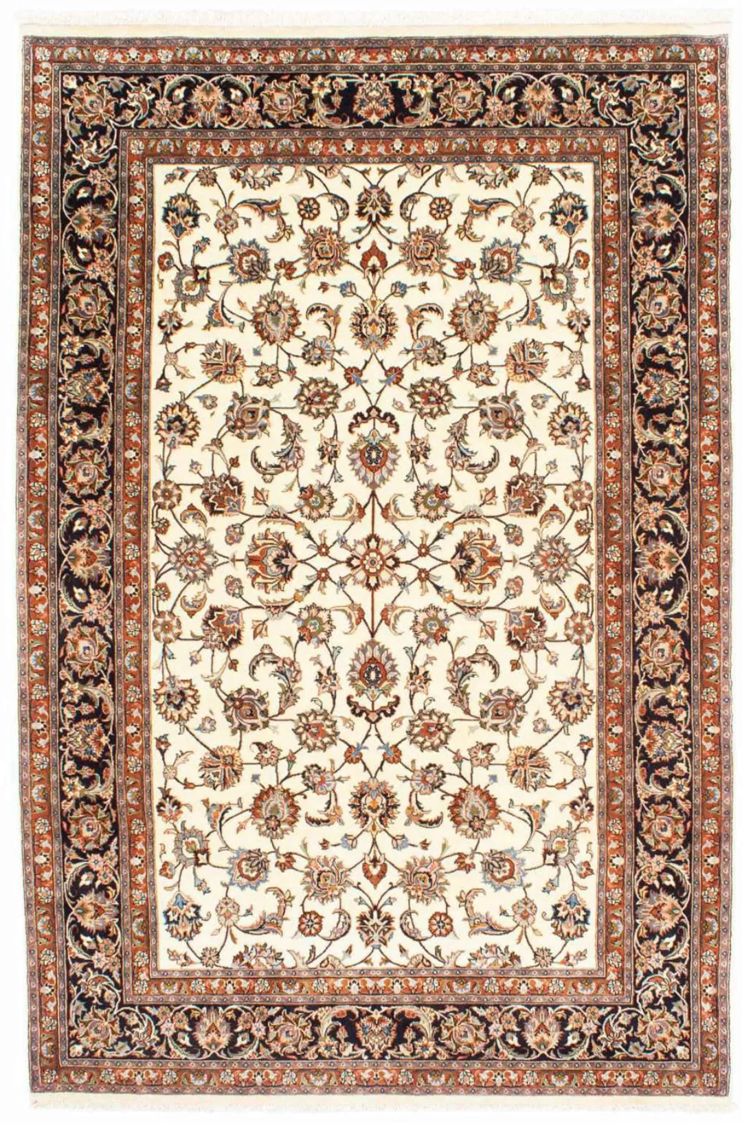 morgenland Wollteppich »Kaschmar Medaillon Beige 300 x 202 cm«, rechteckig, günstig online kaufen