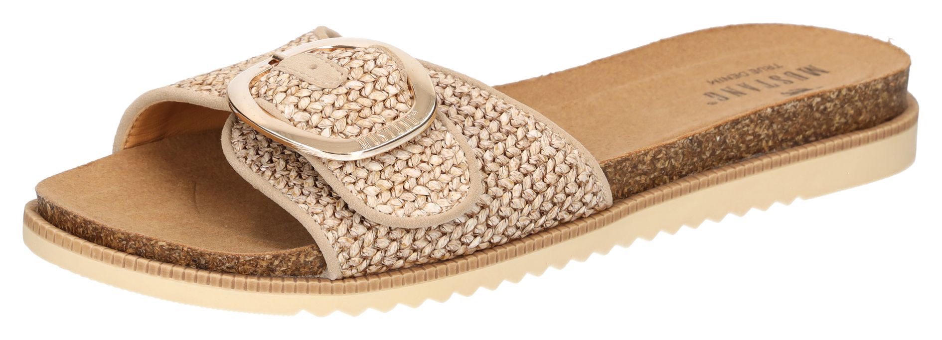 Mustang Shoes Pantolette, Flats, Sommerschuh, Sandale günstig online kaufen