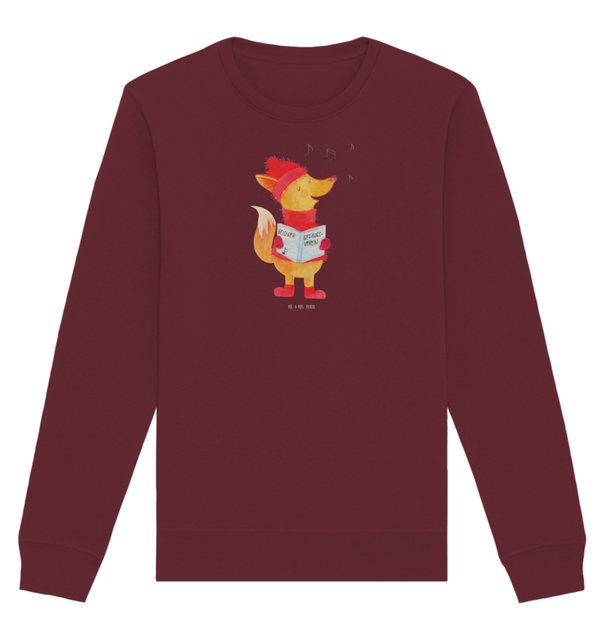 Mr. & Mrs. Panda Longpullover Größe XXL Fuchs Sänger - Burgundy - Geschenk, günstig online kaufen