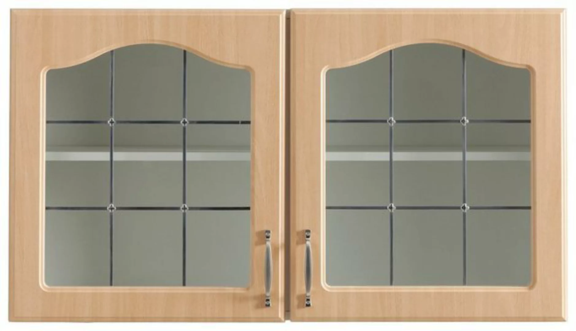 wiho Küchen Glashängeschrank "Linz", 100 cm breit, mit 2 Glastüren günstig online kaufen