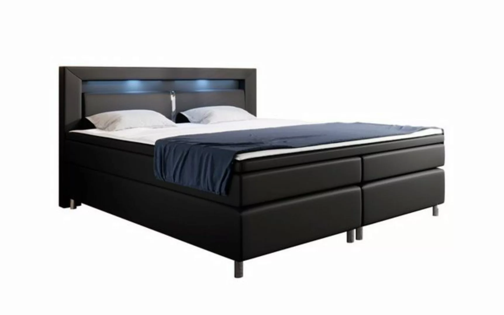 Baidani Boxspringbett Hypnos, inkl LED, Topper und Matratze günstig online kaufen