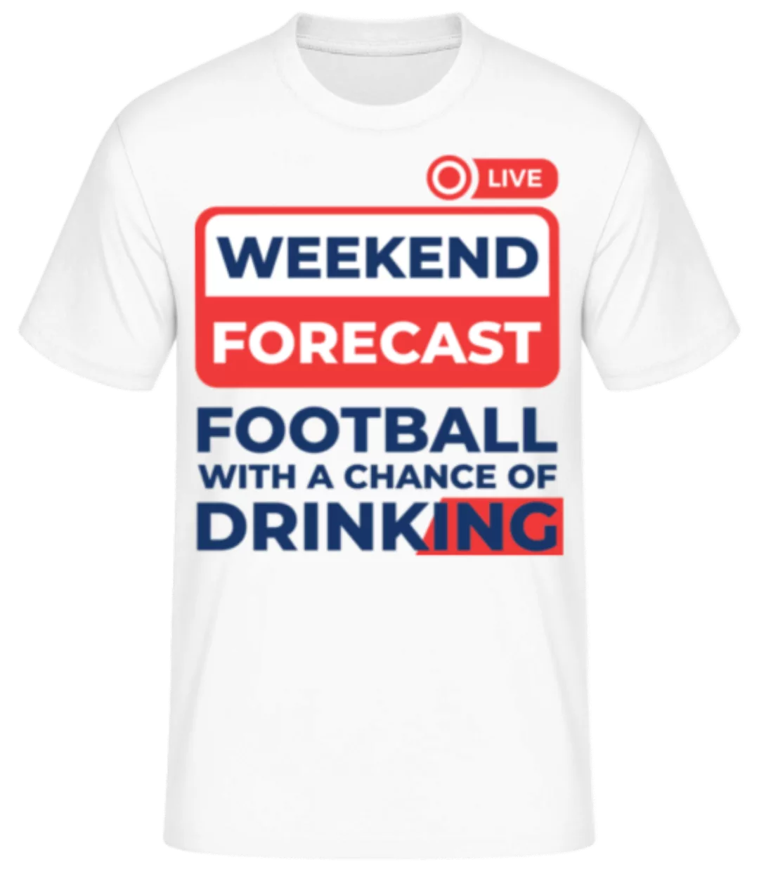 Weekend Forecast Football · Männer Basic T-Shirt günstig online kaufen