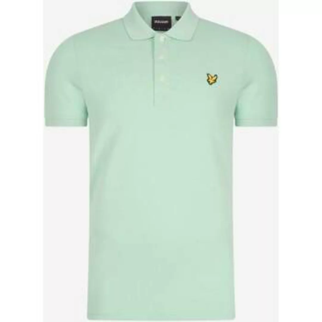 Lyle & Scott  T-Shirts & Poloshirts Schlichtes Poloshirt - türkisfarbener S günstig online kaufen