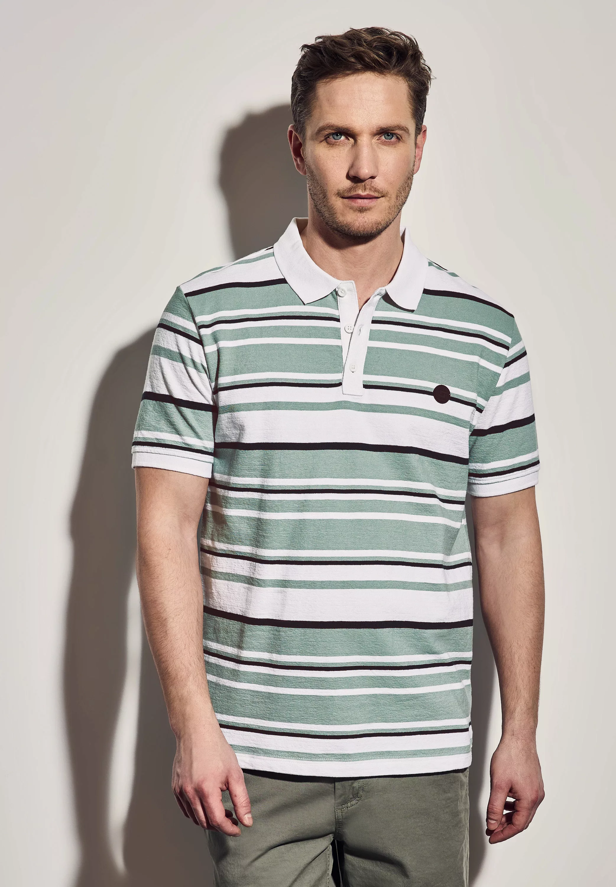 STREET ONE MEN Poloshirt, aus reiner Baumwolle günstig online kaufen