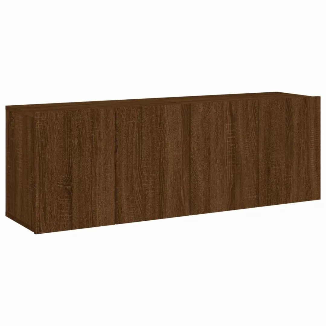 vidaXL TV-Schrank TV-Wandschränke 2 Stk. Braun günstig online kaufen