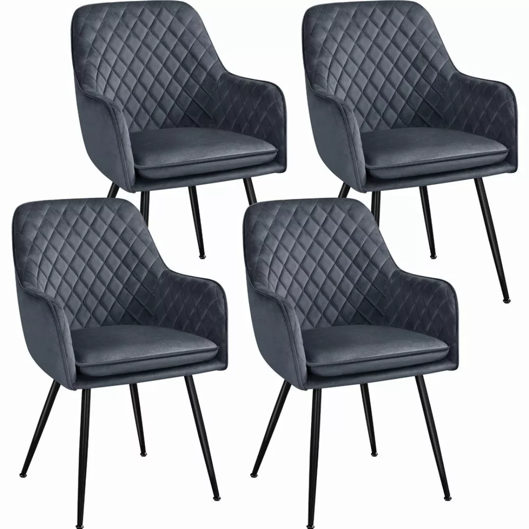 Yaheetech Esszimmerstuhl Küchenstühle (4 St), Stuhl-Set günstig online kaufen
