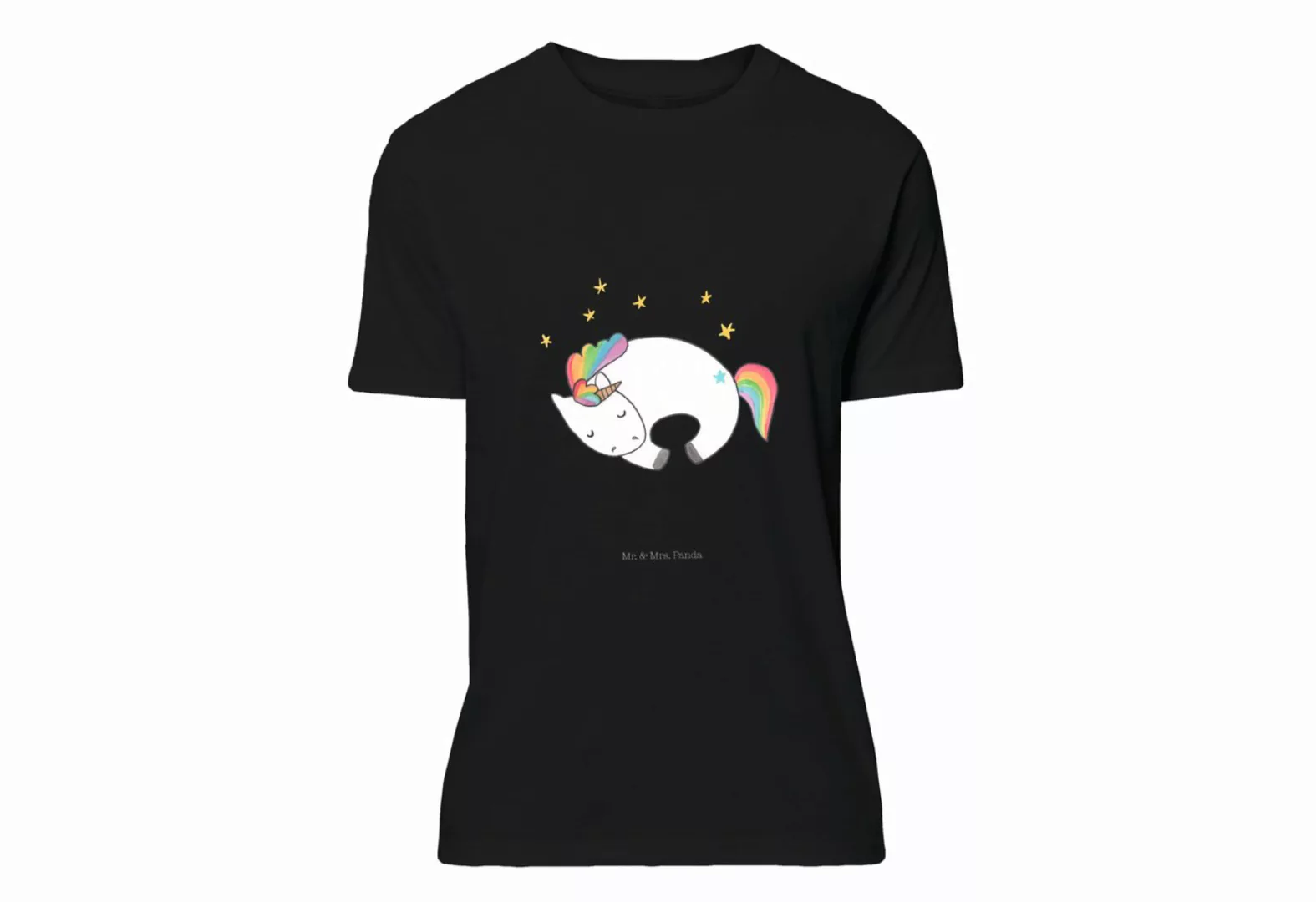 Mr. & Mrs. Panda T-Shirt Einhorn Nacht - Schwarz - Geschenk, Lustiges T-Shi günstig online kaufen