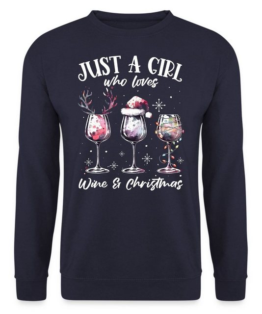 Quattro Formatee Sweatshirt Wein Weinliebhaber - Weihnachten X-mas Weihnach günstig online kaufen