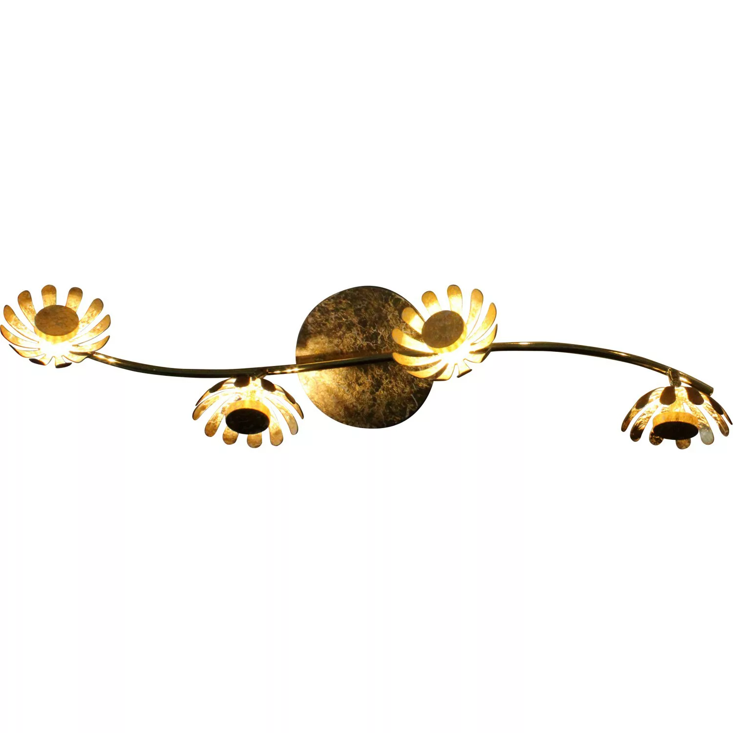 Luce Design LED-Deckenleuchte Bloom-Spots 9022-4 SI 4-flammig Gold Ø 10 cm günstig online kaufen