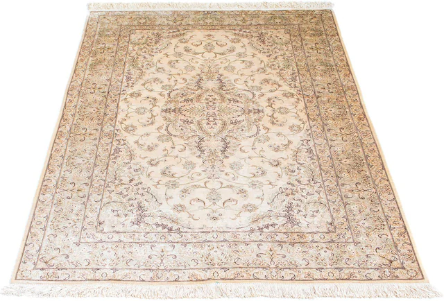 morgenland Orientteppich »Perser - Ghom - 147 x 99 cm - beige«, rechteckig, günstig online kaufen