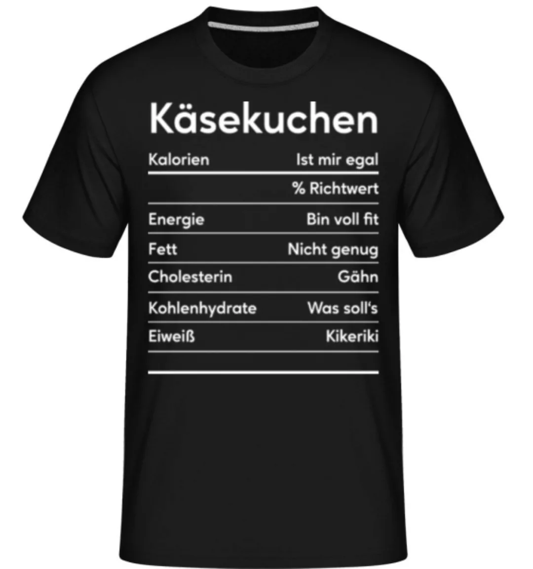 Käsekuchen Nährwerte · Shirtinator Männer T-Shirt günstig online kaufen