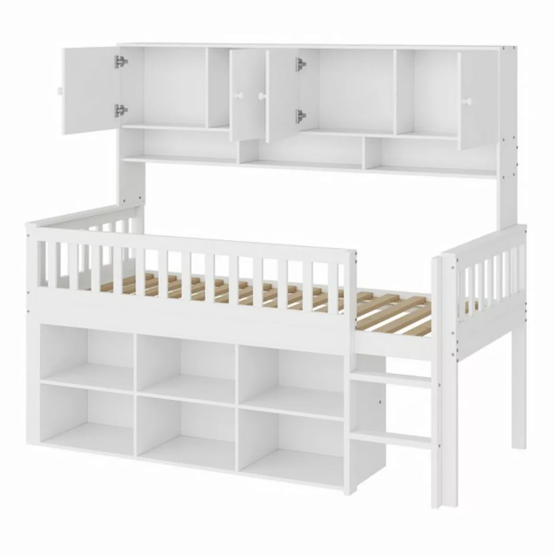 Gotagee Kinderbett Einzelbett Jugendbett Funktionsbett 90x200cm mit Staurau günstig online kaufen