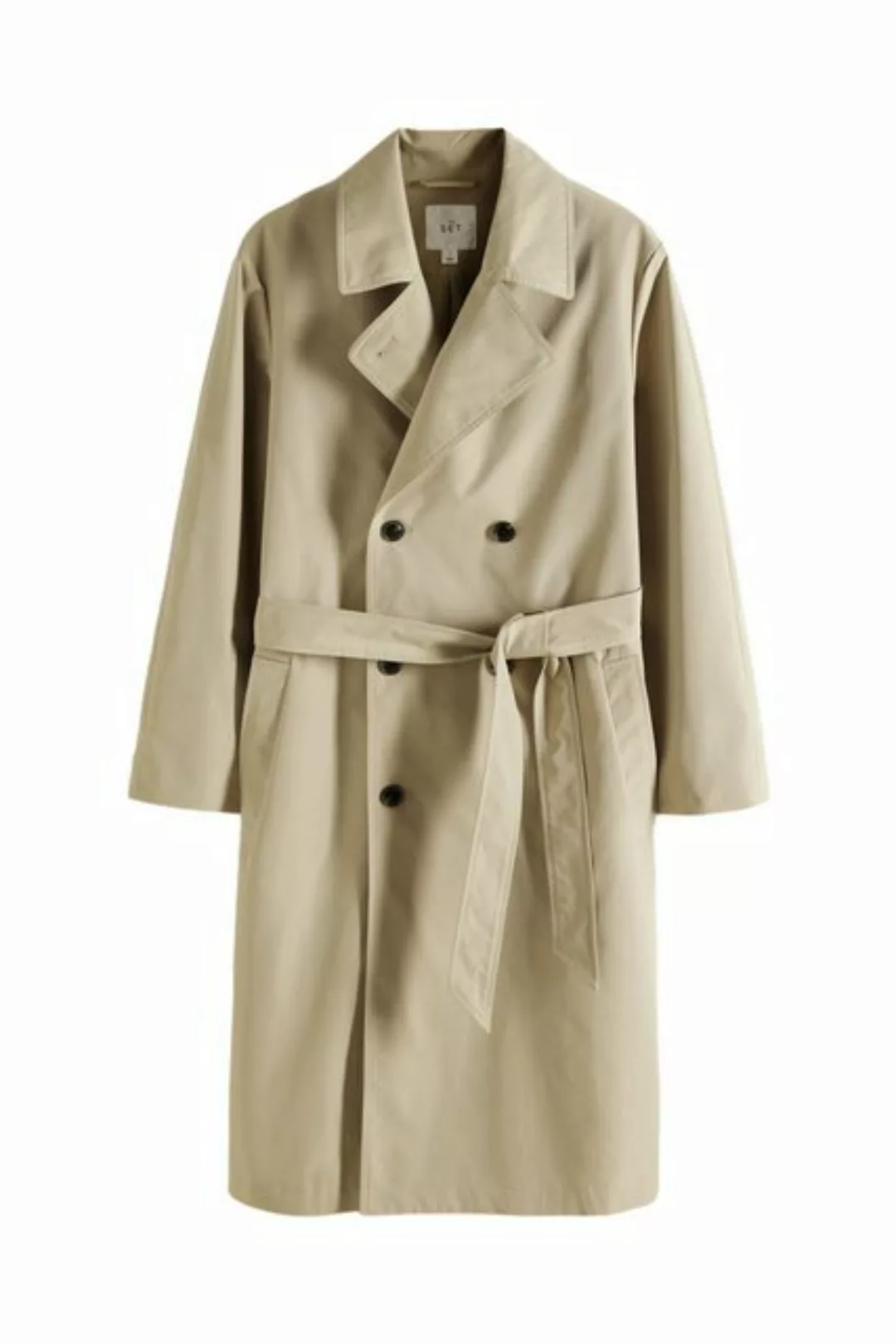 The Set Trenchcoat The Set Relaxed Fit Trenchcoat mit Gürtel (1-tlg) günstig online kaufen