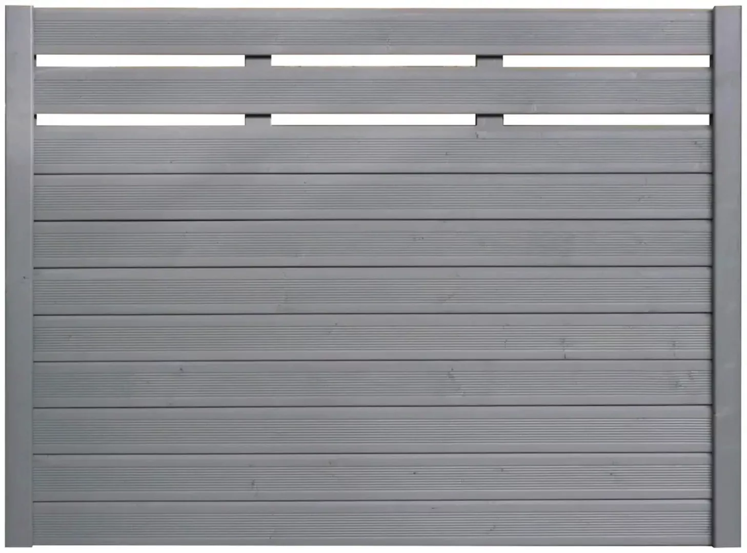 Sichtschutzzaun-Element Typ 139 180 cm x 135 cm Basaltgrau günstig online kaufen