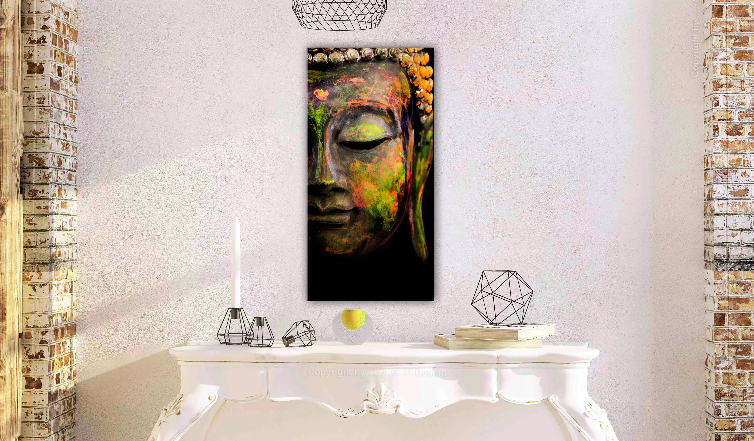 Wandbild - Buddha's Face günstig online kaufen