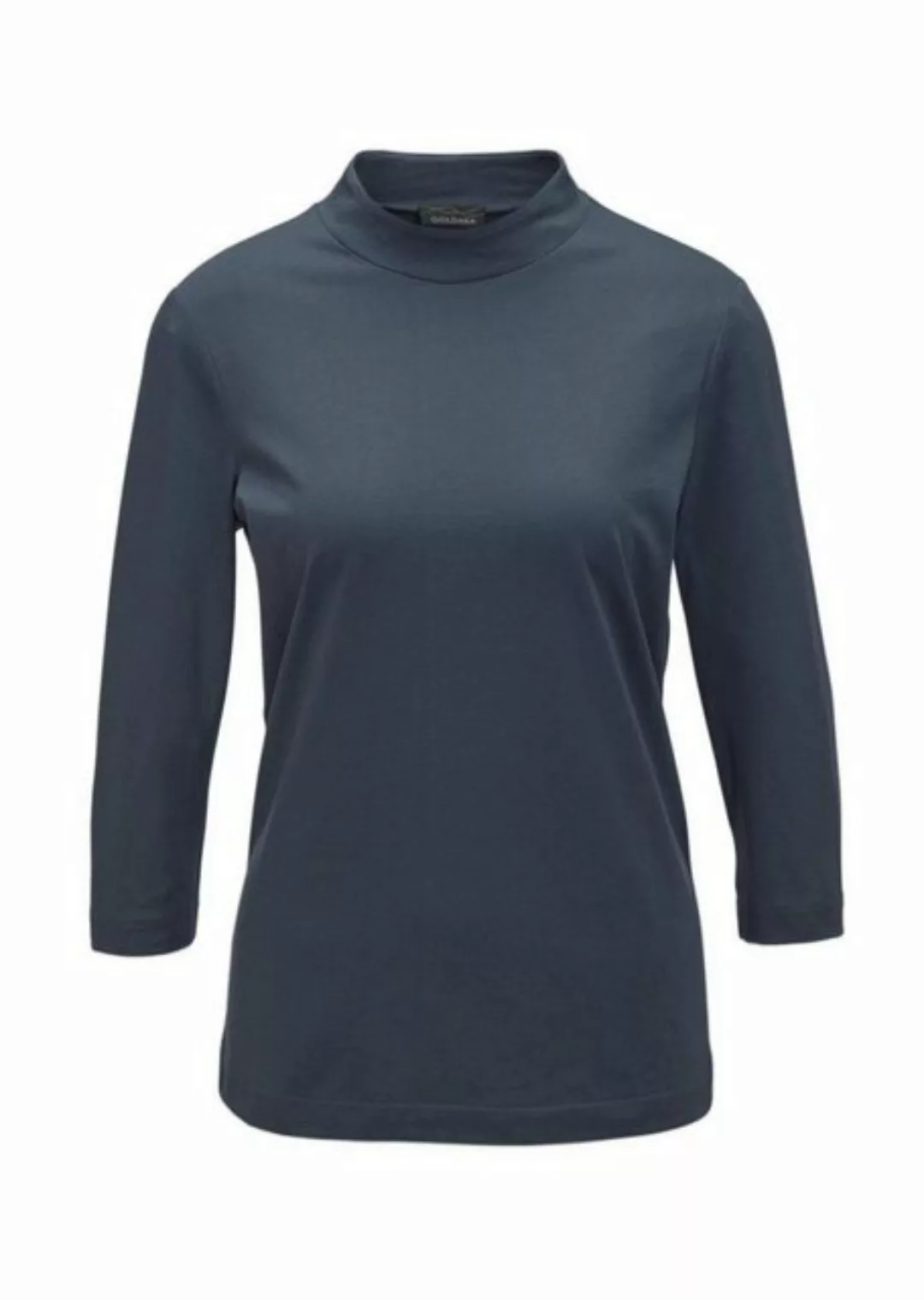 GOLDNER 3/4-Arm-Shirt Stehbundshirt aus Antipilling-Qualität günstig online kaufen