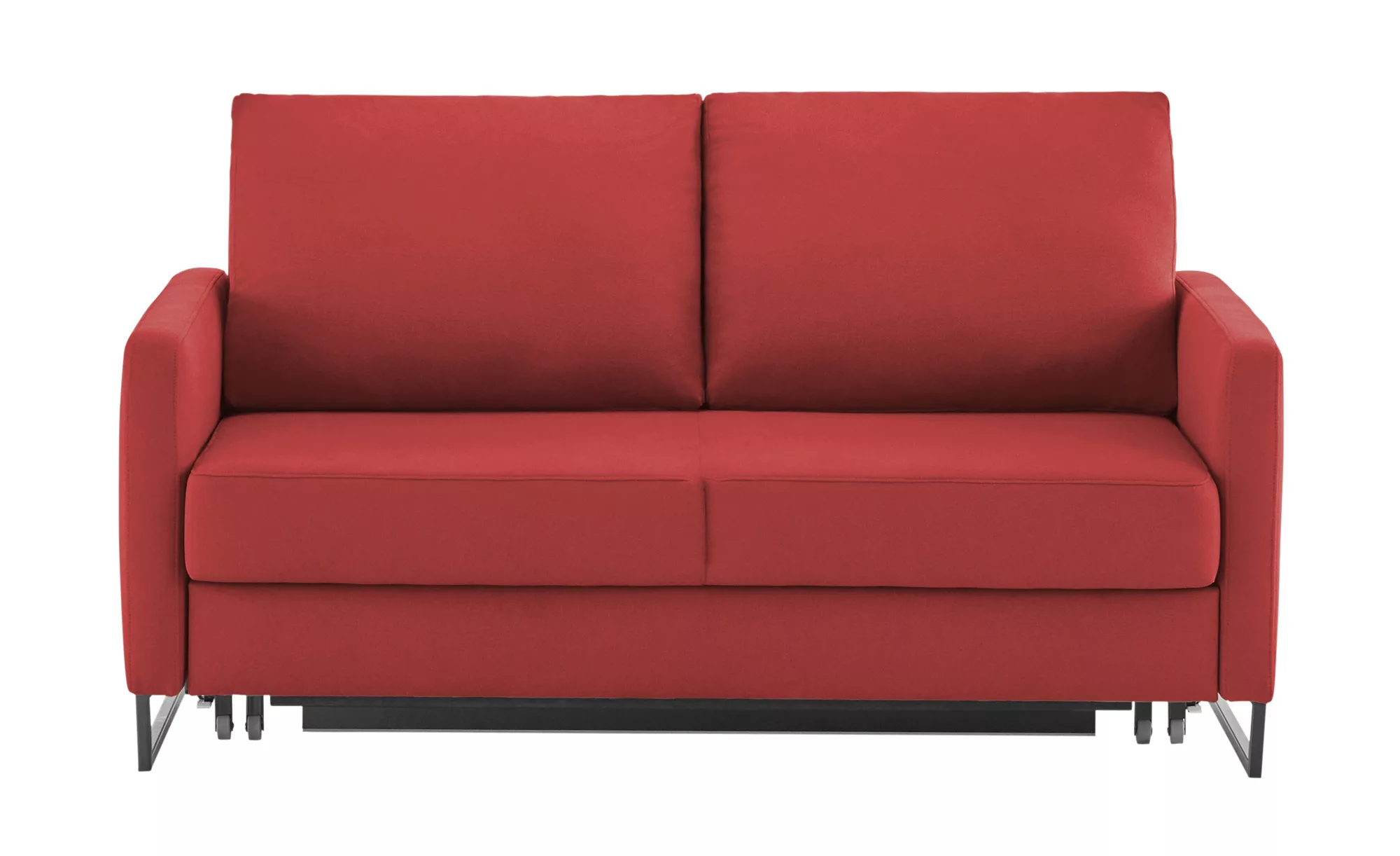 Schlafsofa aus Flachgewebe Fürth ¦ rot ¦ Maße (cm): B: 160 H: 90 T: 95 Pols günstig online kaufen