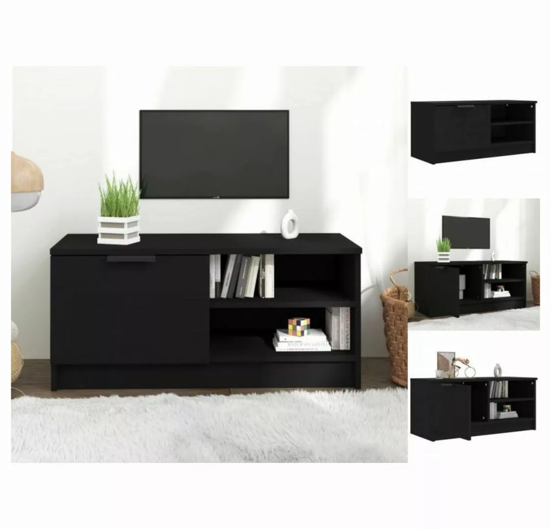 vidaXL TV-Schrank TV-Schrank Schwarz 80x35x36,5 cm Holzwerkstoff Lowboard günstig online kaufen