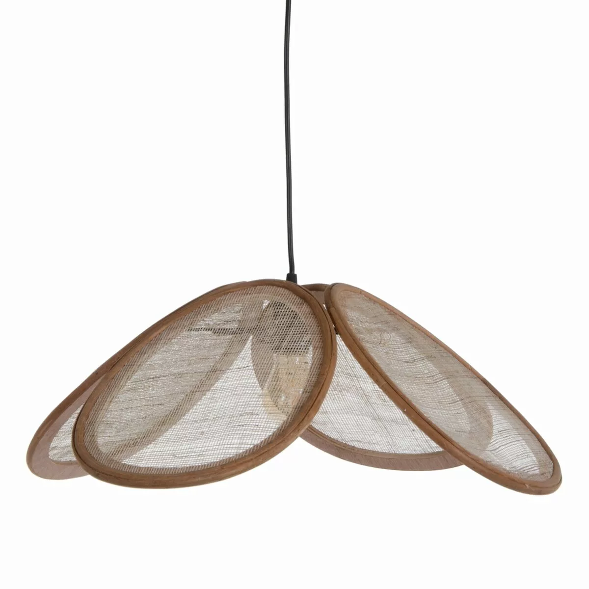 Deckenlampe 54,5 X 54,5 X 26 Cm Natürlich Rattan günstig online kaufen