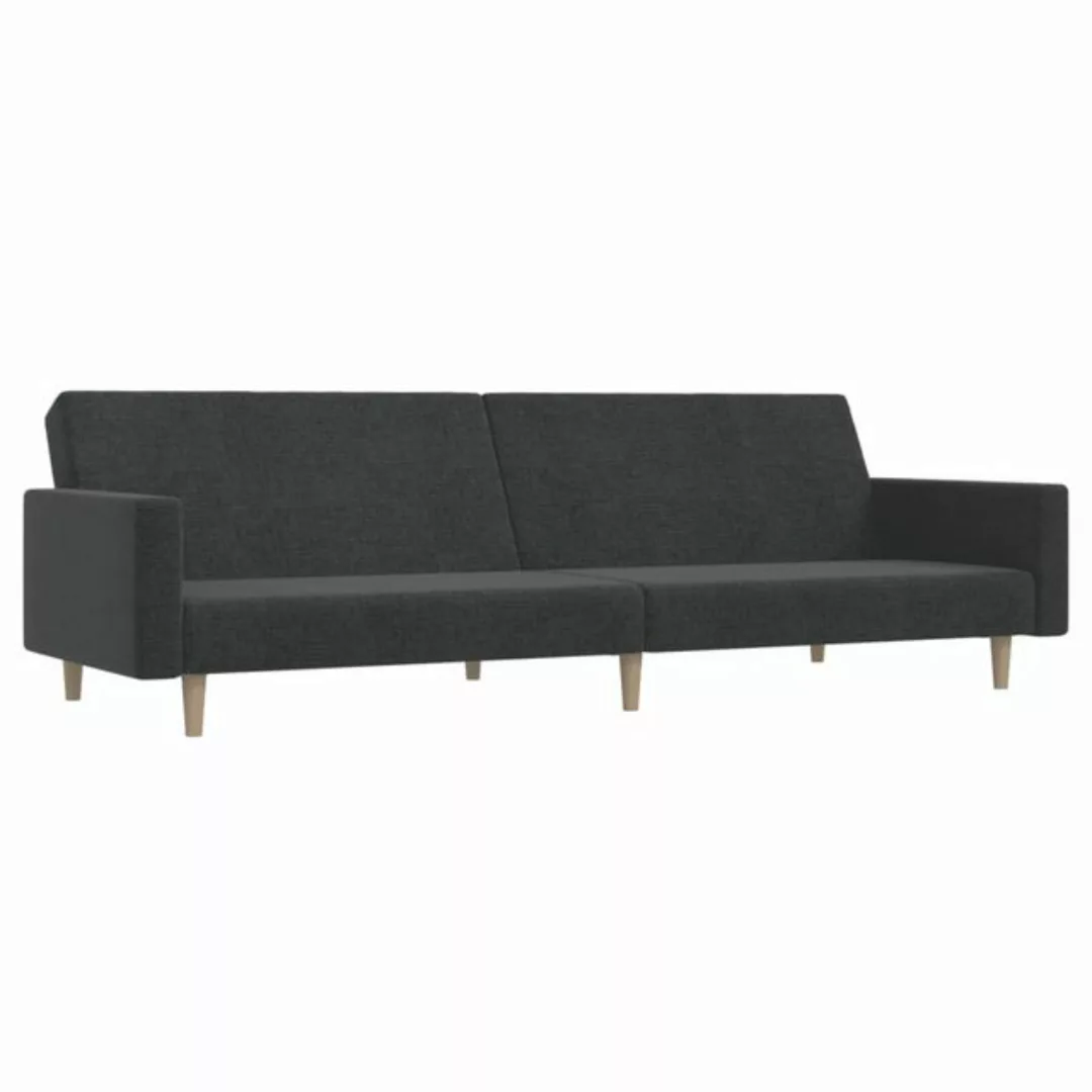 vidaXL Sofa, Schlafsofa 2-Sitzer Dunkelgrau Stoff günstig online kaufen