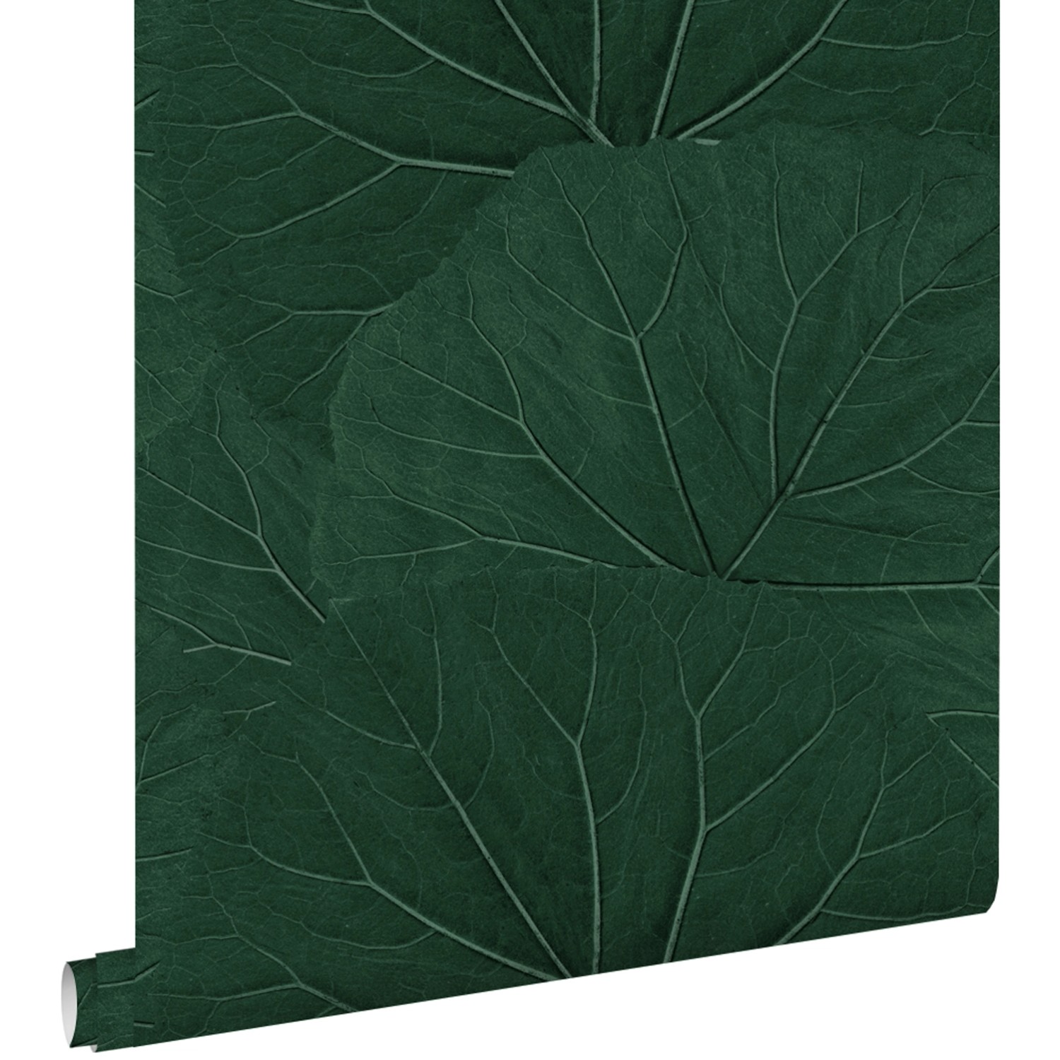 ESTAhome Tapete Große Blätter Emeraldgrün 0,53 x 10,05 m 138997 günstig online kaufen