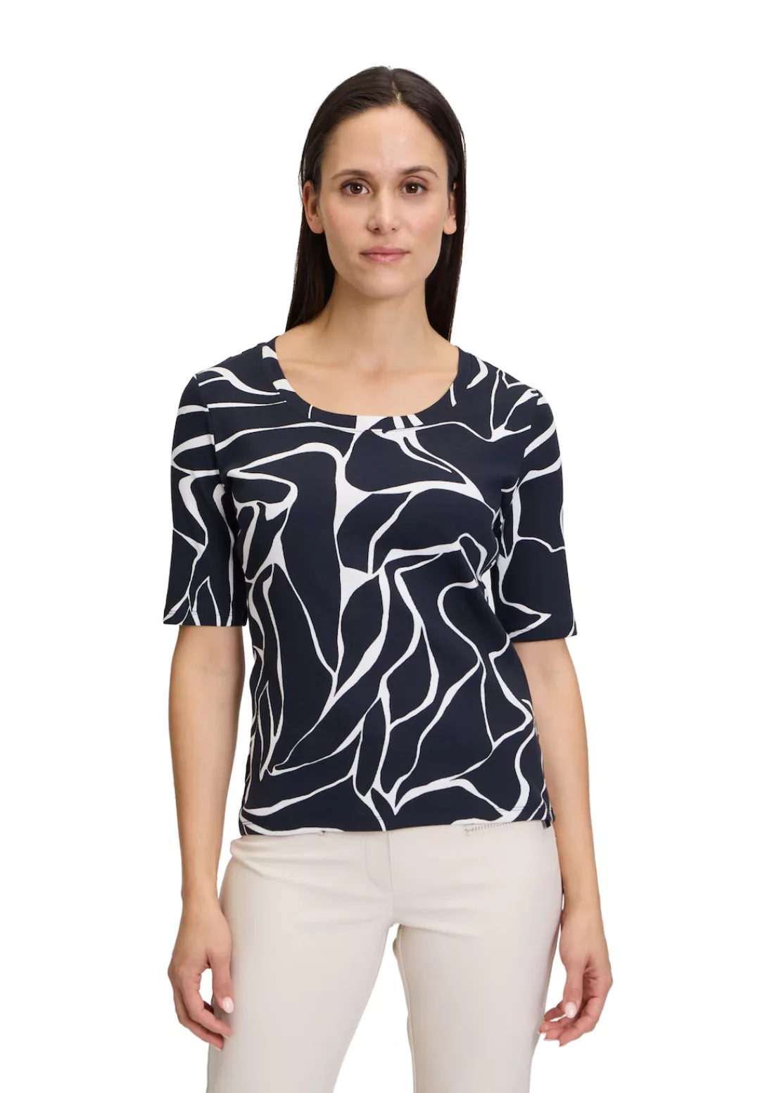 Betty Barclay Kurzarmshirt "Betty Barclay Basic Shirt mit Rippenstruktur", günstig online kaufen