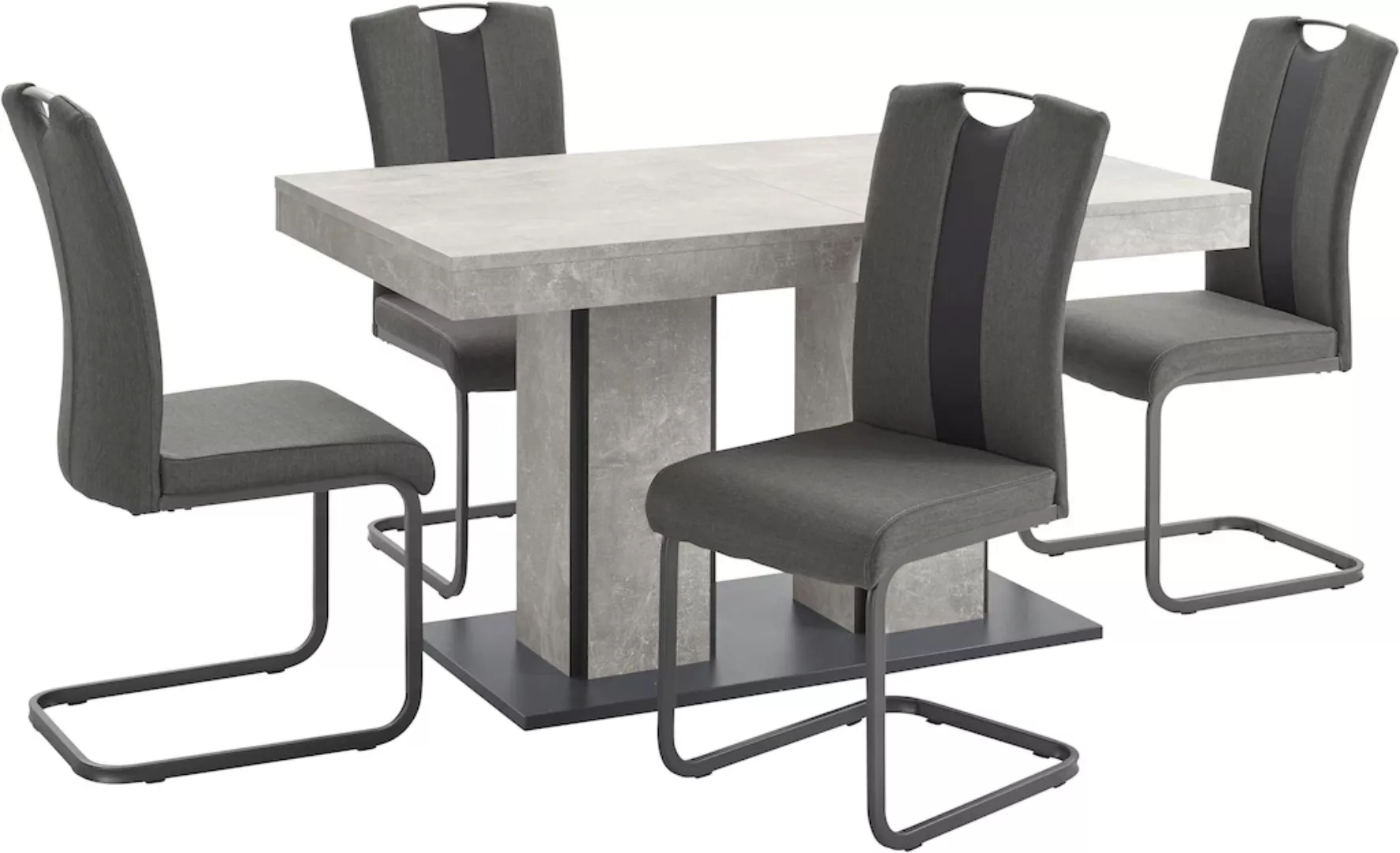 HELA Essgruppe "ROSE", (Set, 5 tlg.), bestehend aus einem Tisch 140-180 cm günstig online kaufen