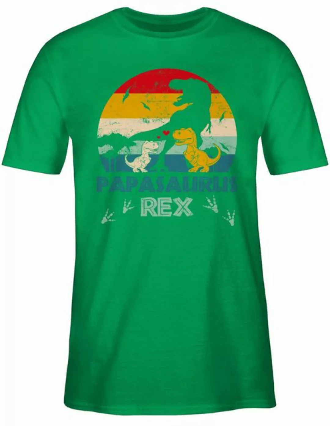 Shirtracer T-Shirt Papasaurus Rex - Papa Saurus Dino Geschenk Papi Bester V günstig online kaufen