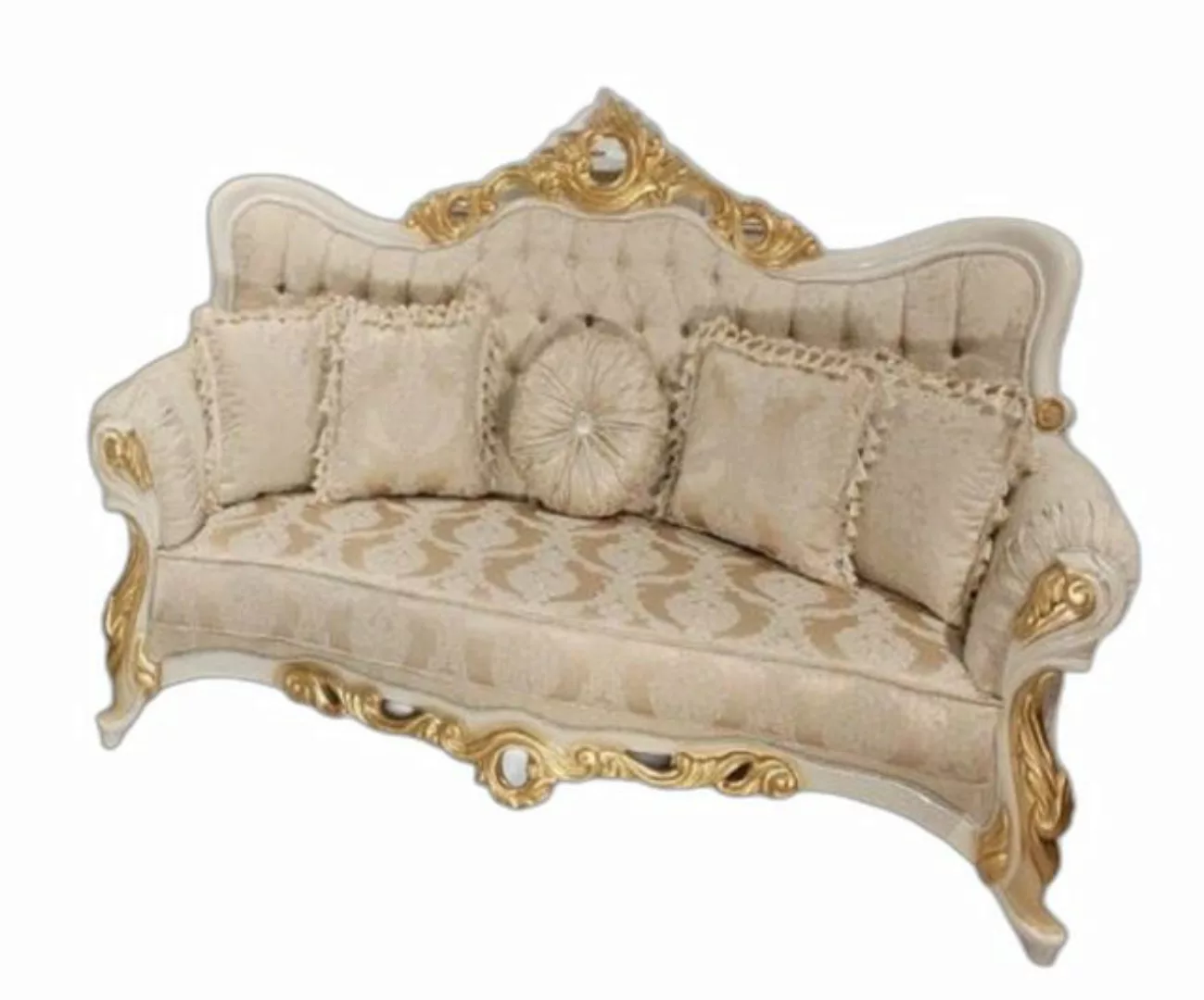 Xlmoebel 3-Sitzer Dreisitzer Sofa 3 Sitzer Barock Rokoko Couch Stoff Stil B günstig online kaufen