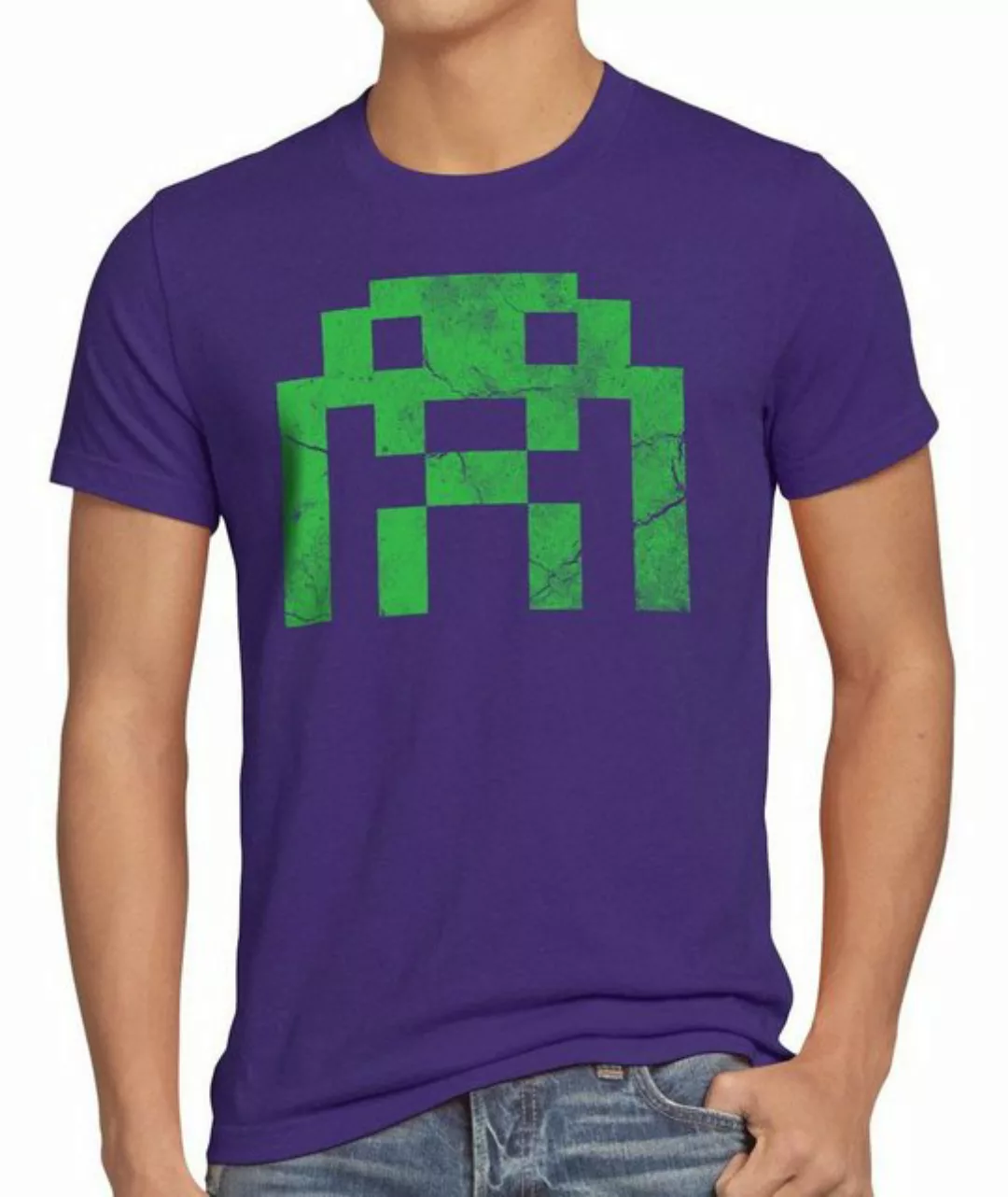 style3 Print-Shirt Herren T-Shirt Alien Invaders Big Bang Sheldon Space ast günstig online kaufen