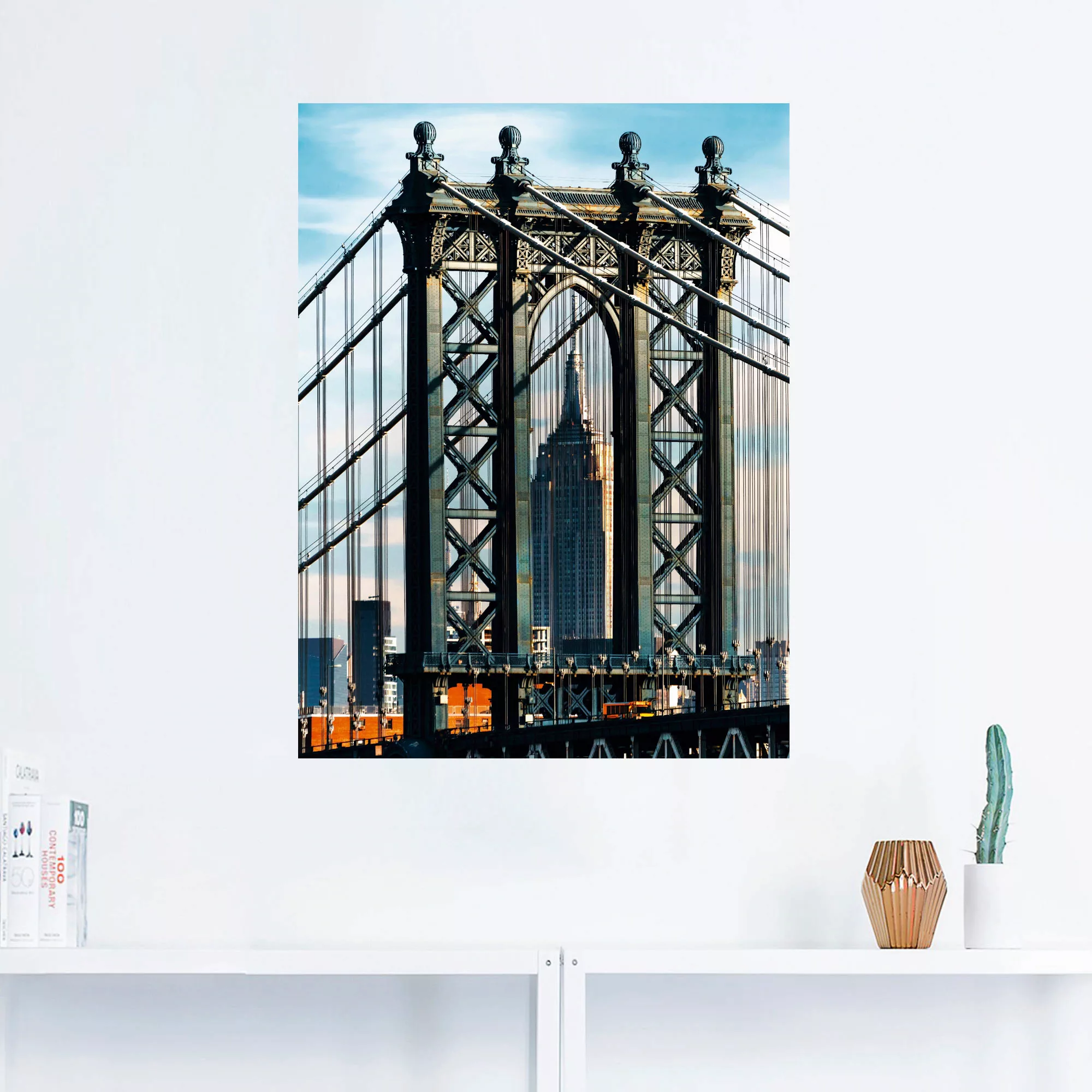 Artland Wandbild "New York Manhattan Bridge", Brücken, (1 St.), als Leinwan günstig online kaufen