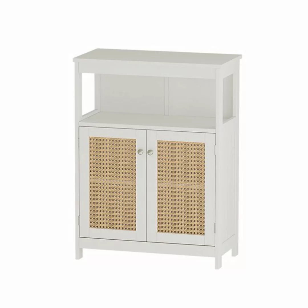 Vicco Midischrank Rosario, Weiß, 60 x 80 cm mit Türen und offenem Fach günstig online kaufen