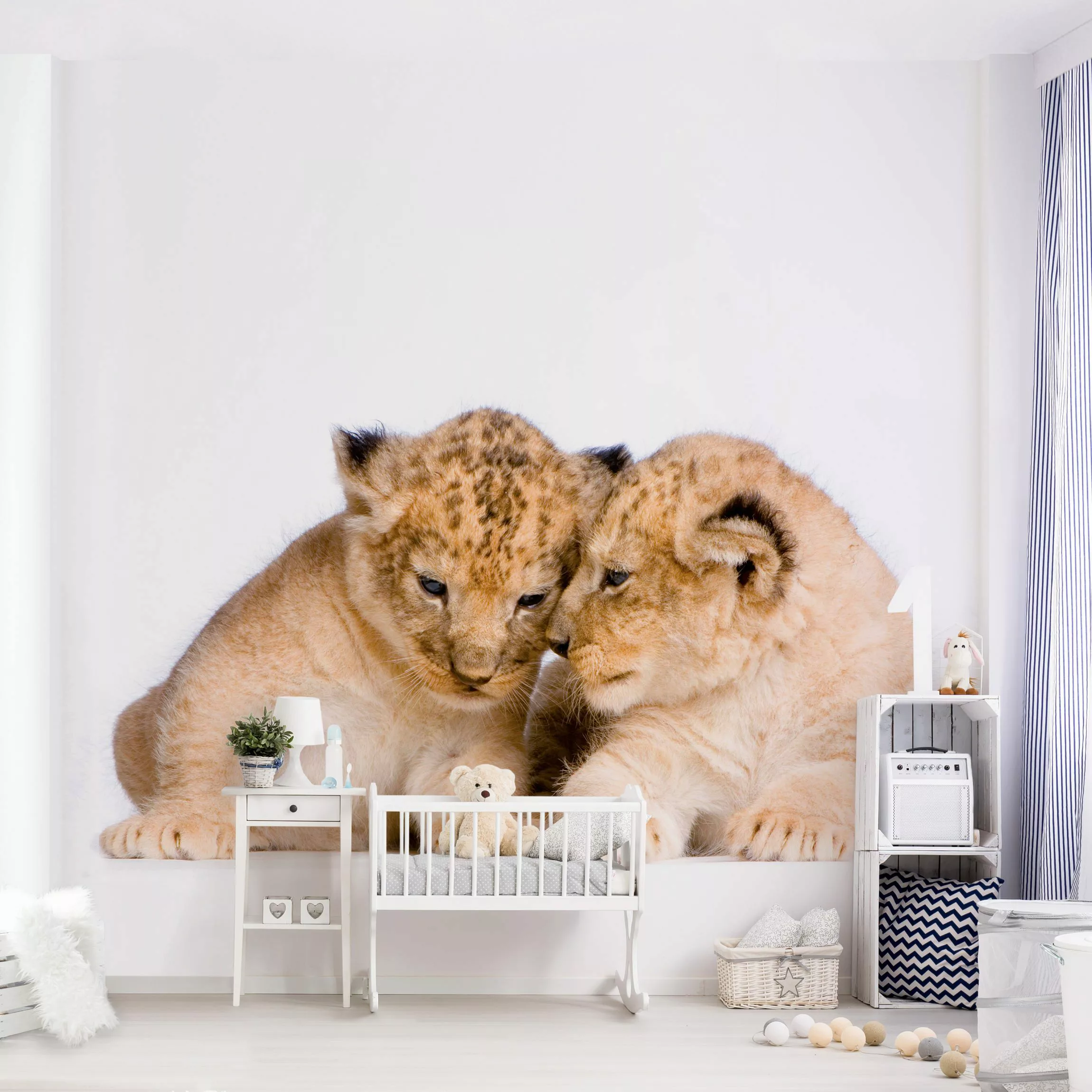 Fototapete Two Lion Babys günstig online kaufen