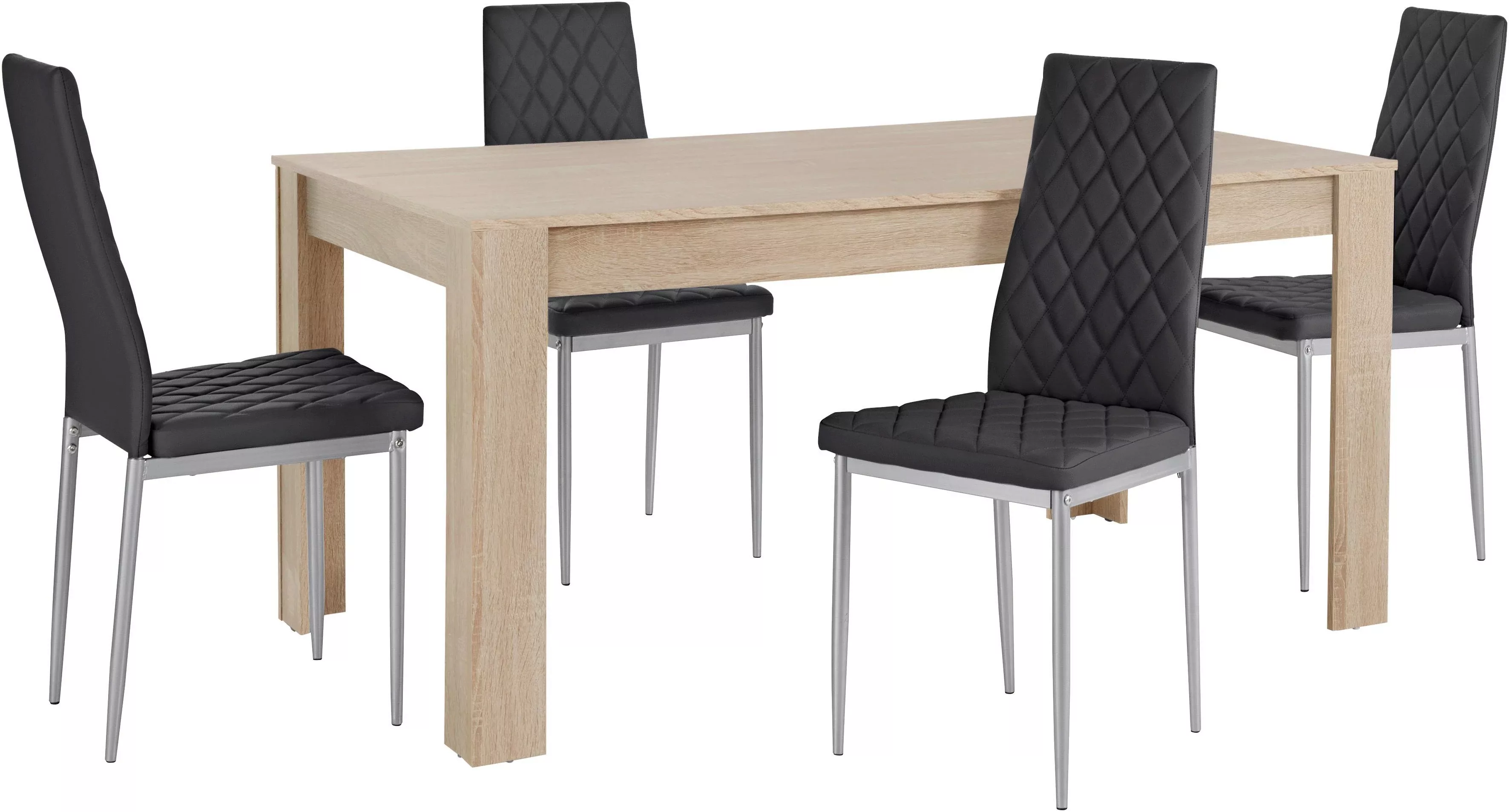 INOSIGN Essgruppe »Lynn160/Brooke«, (Set, 5 tlg.), Tisch mit 4 Stühlen günstig online kaufen