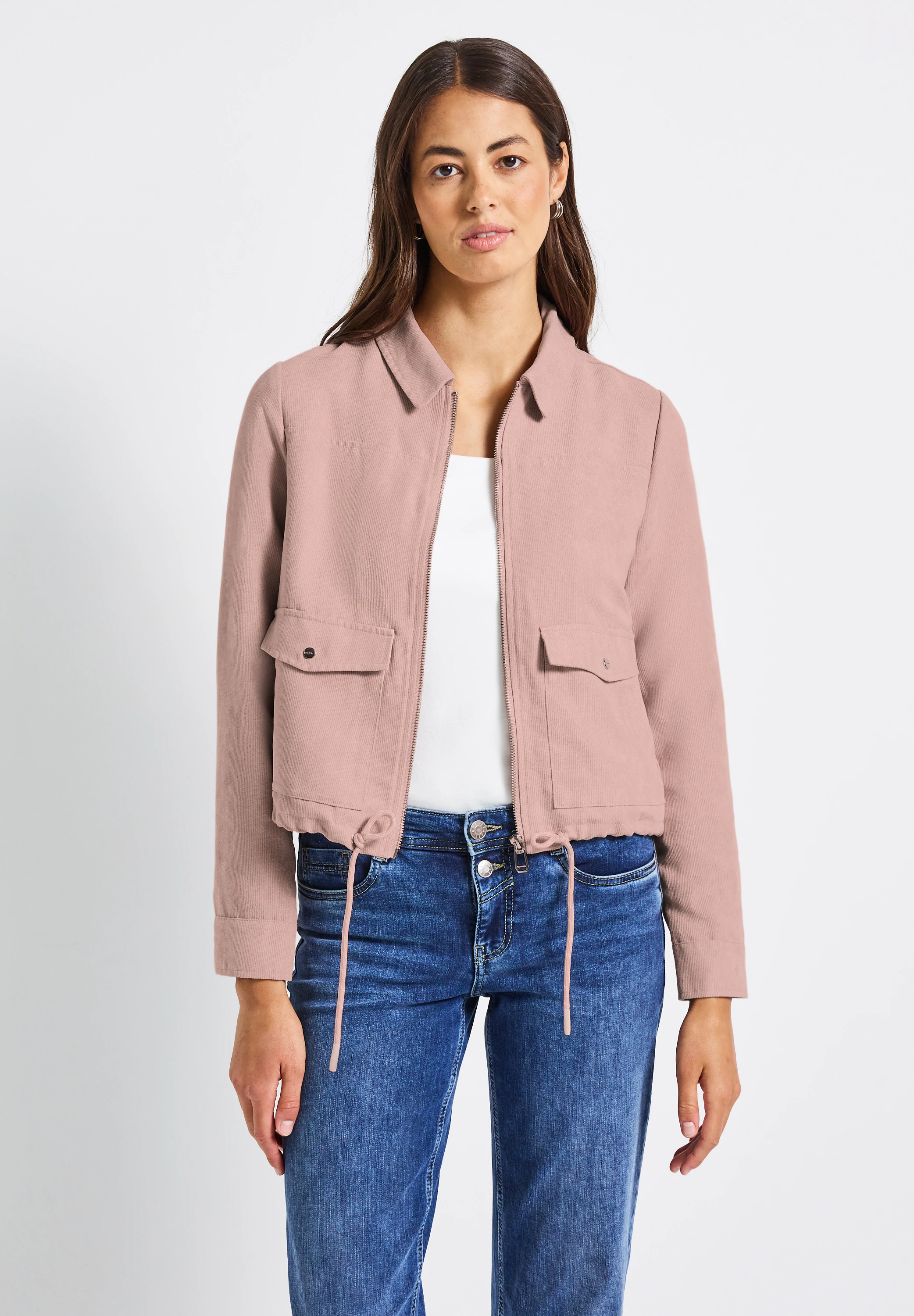 STREET ONE Kurzjacke, ohne Kapuze, in Cord-Optik günstig online kaufen
