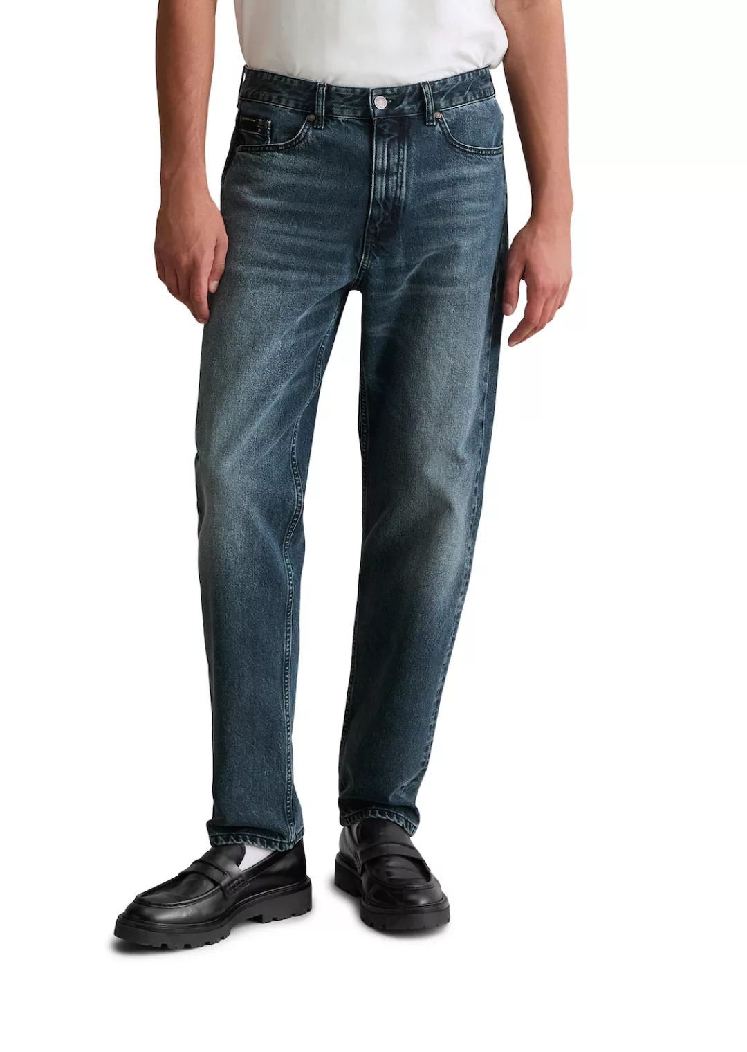 Marc OPolo DENIM Tapered-fit-Jeans "Runne", tapered fit, reine Bio-Baumwoll günstig online kaufen